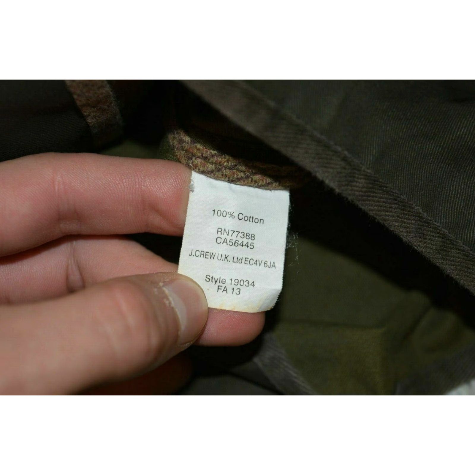 J.Crew J.CREW Downtown Field Jacket Coat S Olive Waxed Relaxed Boyfriend Womens Jacket Size S / US 4 / IT 40 - 7 Thumbnail