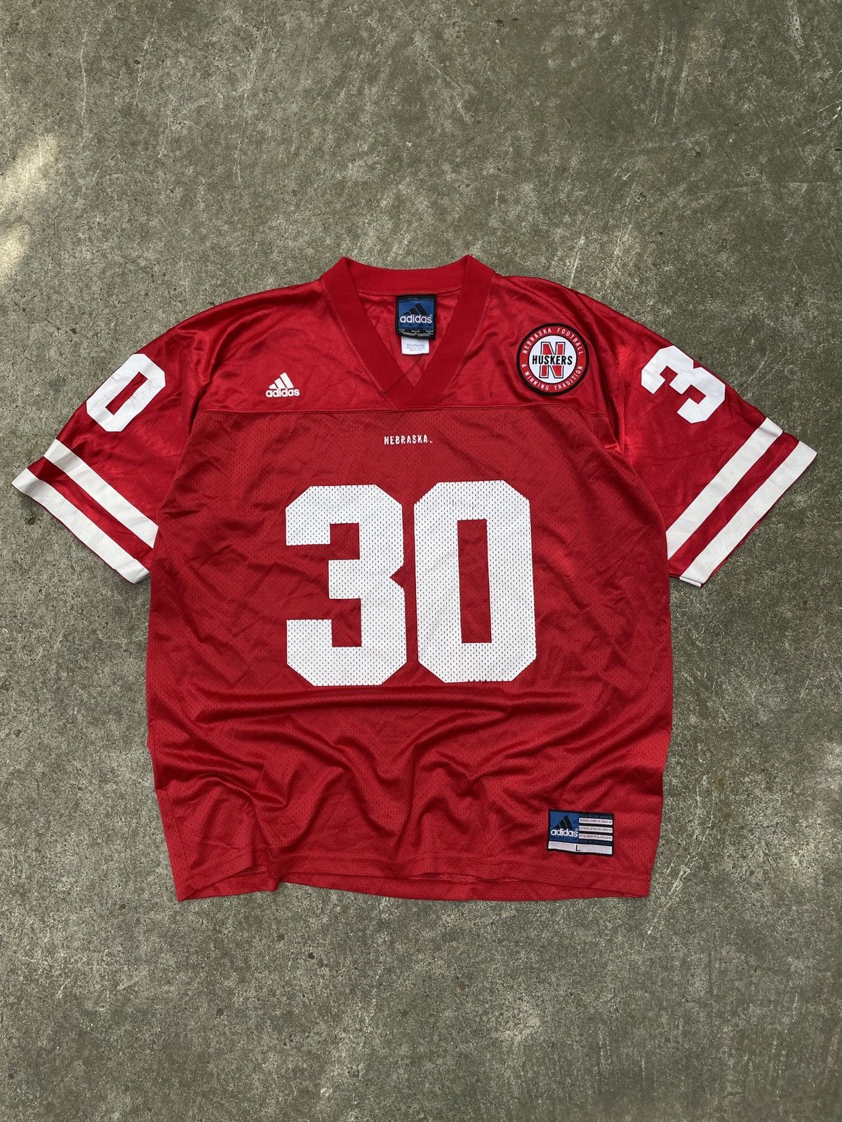 Adidas × Vintage Vintage 90’s Adidas NCAA Nebraska Cornhusker Football Jersey Size US L / EU 52-54 / 3 - 1 Preview