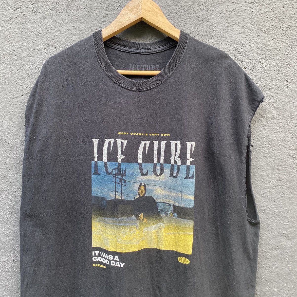 Rap Tees 💥SICK💥Thrashed Faded Ice Cube American Rapper ERD NWA TEE Size US XL / EU 56 / 4 - 4 Thumbnail