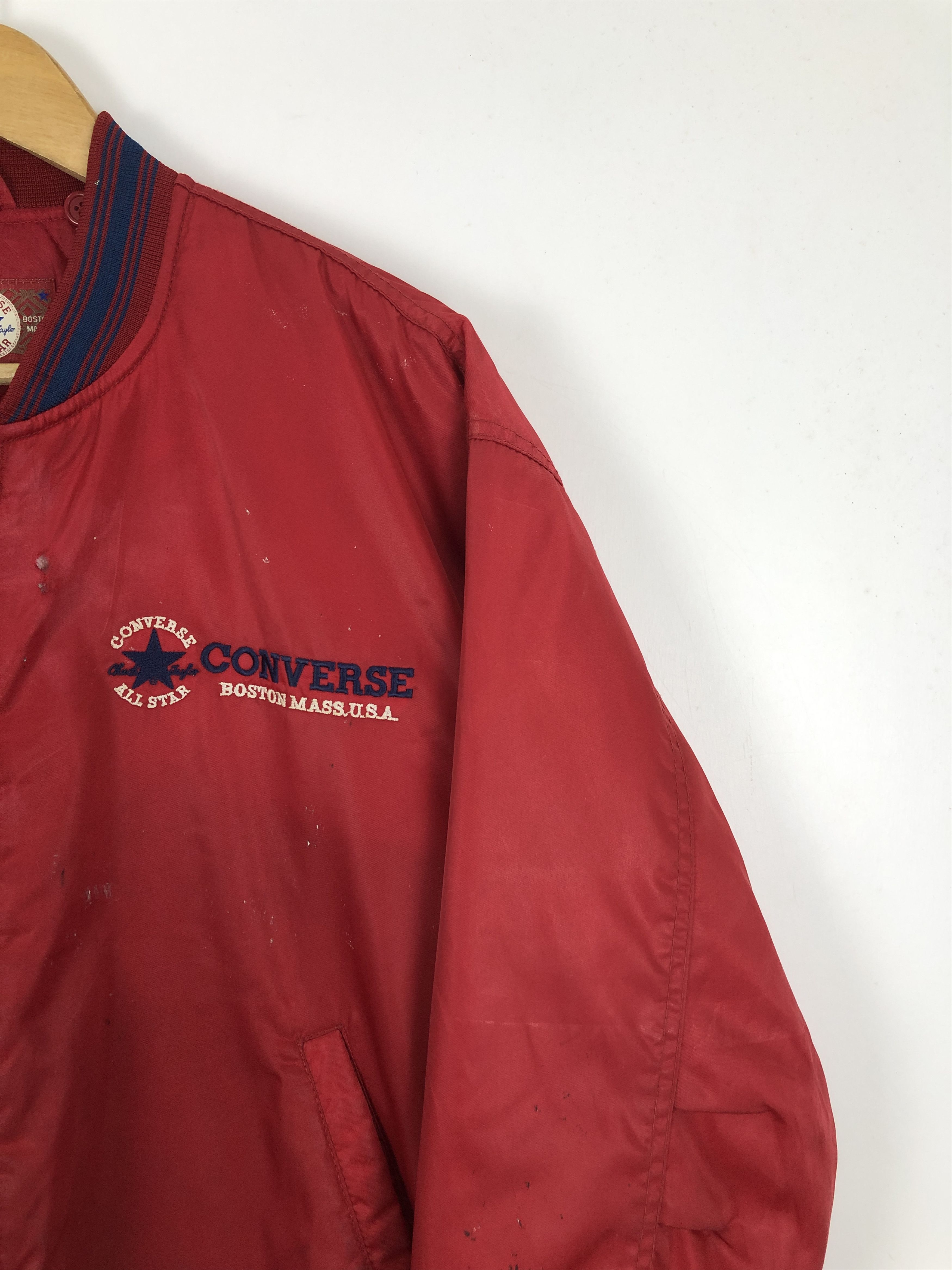 Converse Vintage 90s Converse All Star Bomber Big Logo Jacket J1713 Size US M / EU 48-50 / 2 - 9 Thumbnail