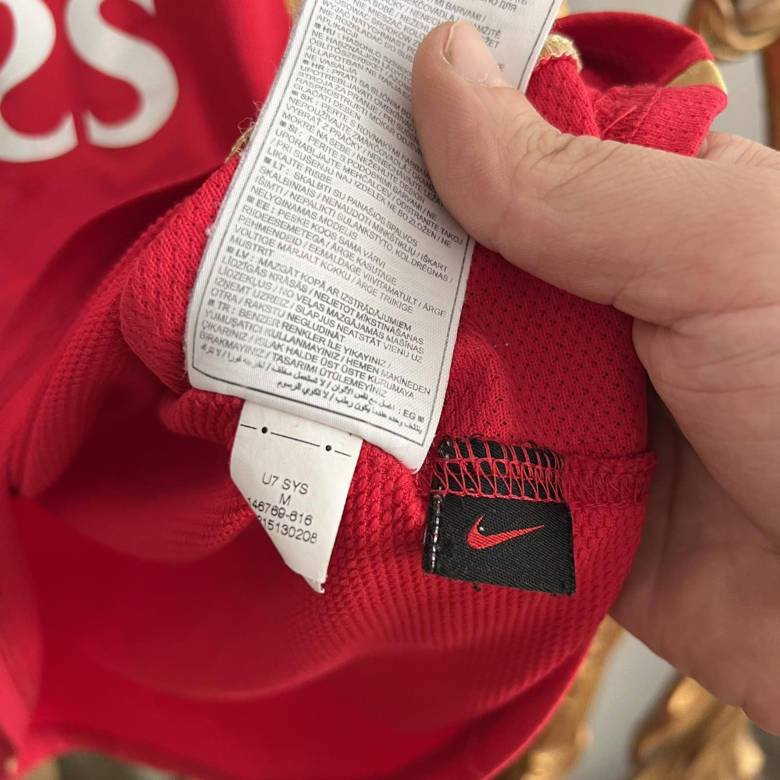 Nike × Vintage Arsenal Nike soccer jersey fly emirates blokecore Sz M Size US M / EU 48-50 / 2 - 5 Thumbnail