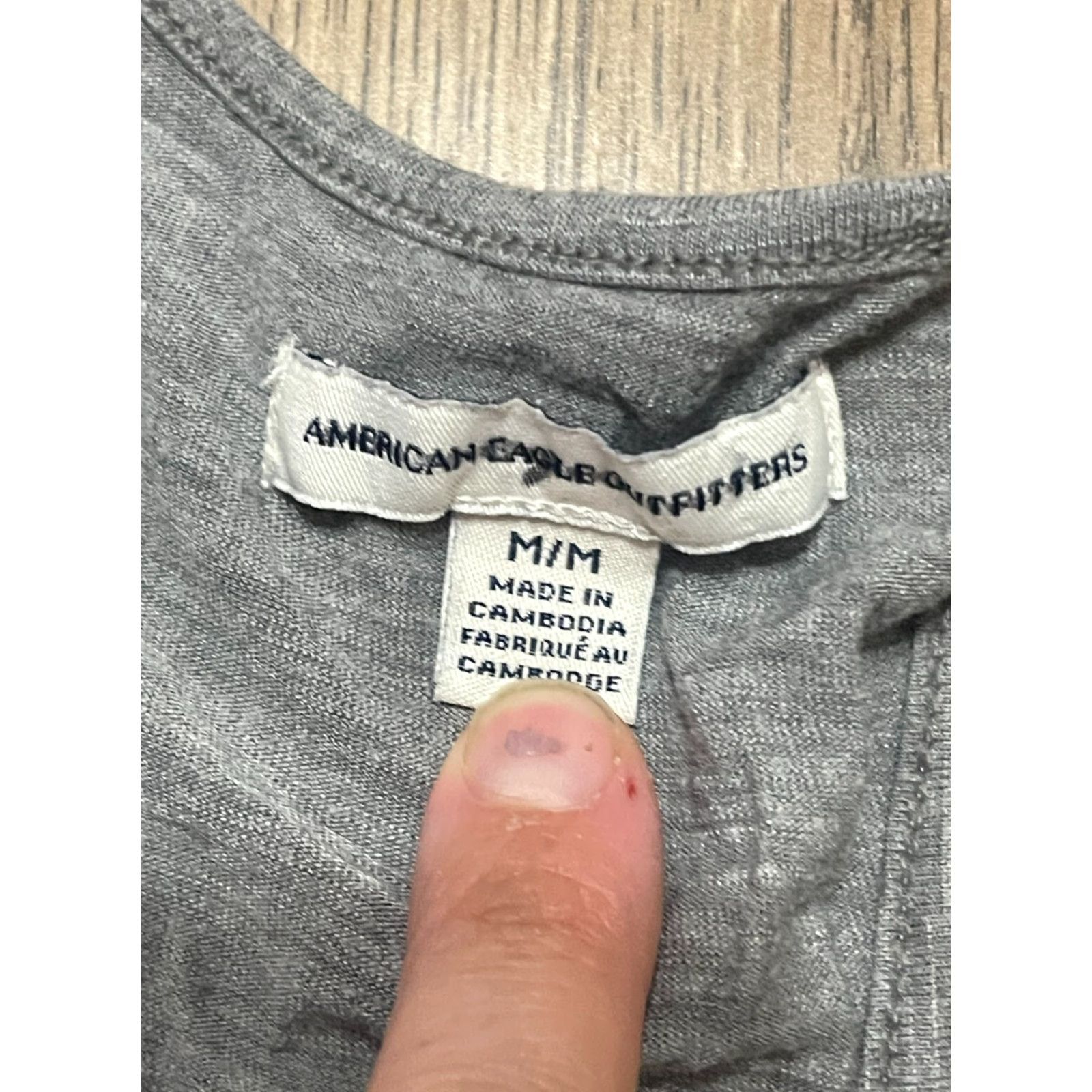 American Eagle Outfitters American Eagle Outfitters Tank Top Women M Gray Buttons Up Size M / US 6-8 / IT 42-44 - 6 Thumbnail