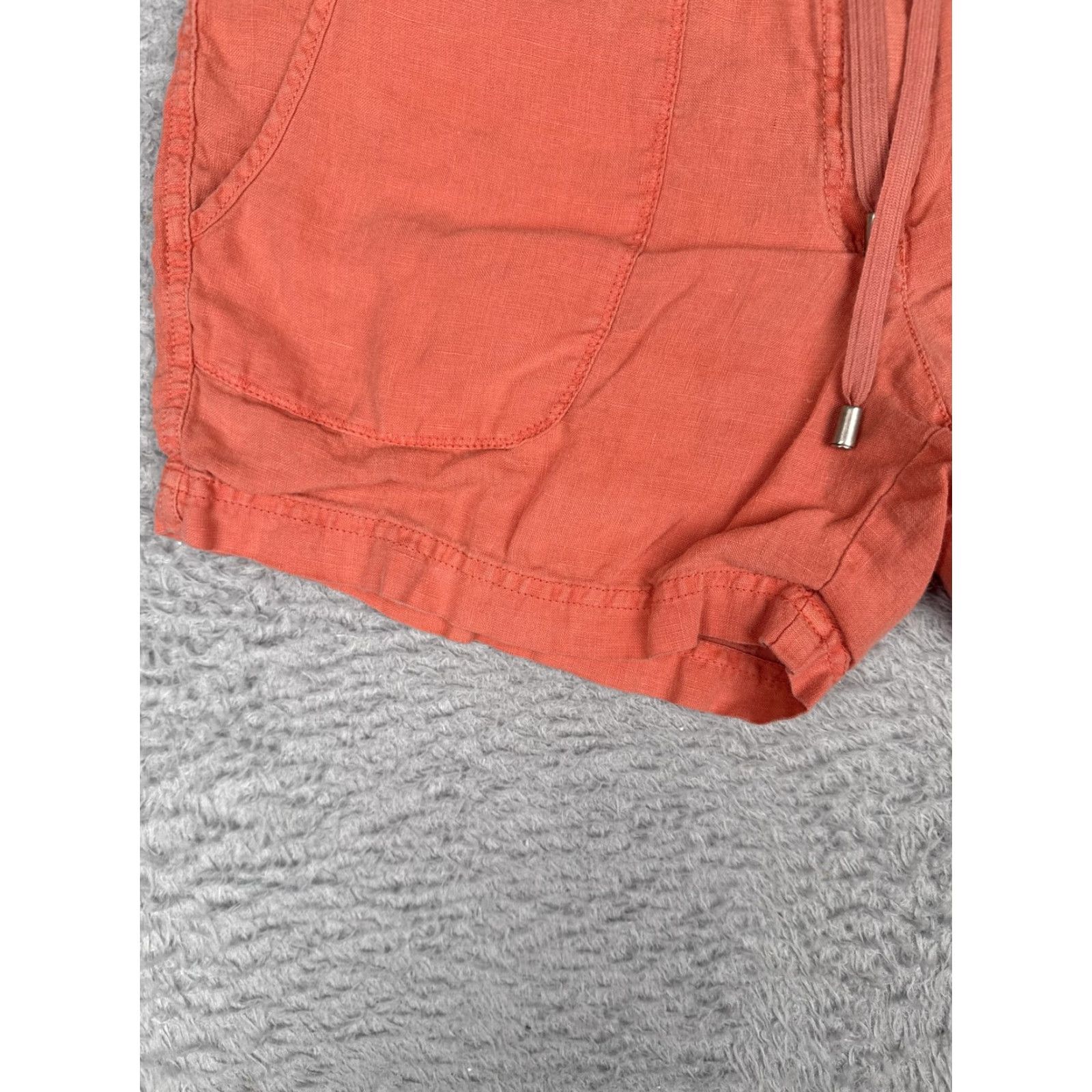 Tommy Bahama Tommy Bahama Shorts Women 4 Coral Drawstring Waist Casual Linen Blend Beach Size 27" / US 4 / IT 40 - 3 Thumbnail