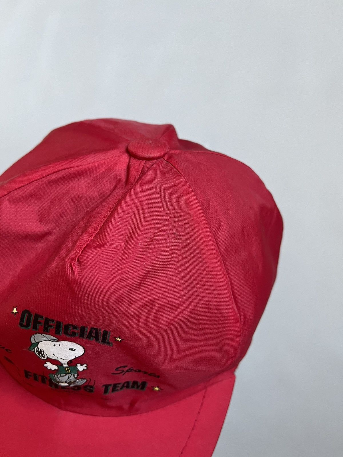 Peanuts Vintage Official US Fitness Team Peanuts Red Nylon Cap Size ONE SIZE - 7 Thumbnail
