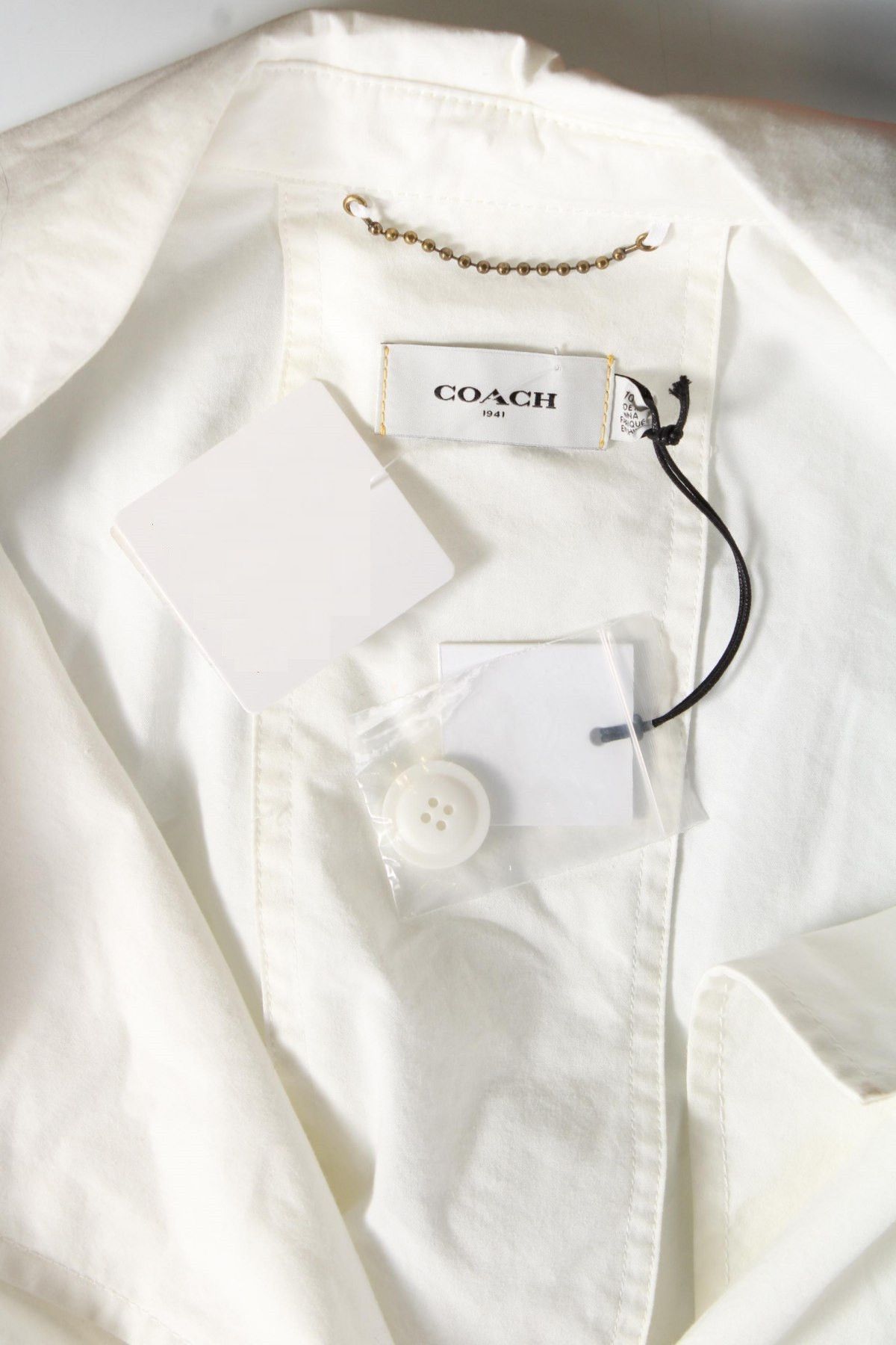 Coach White Trench coat Size L / US 10 / IT 46 - 5 Thumbnail