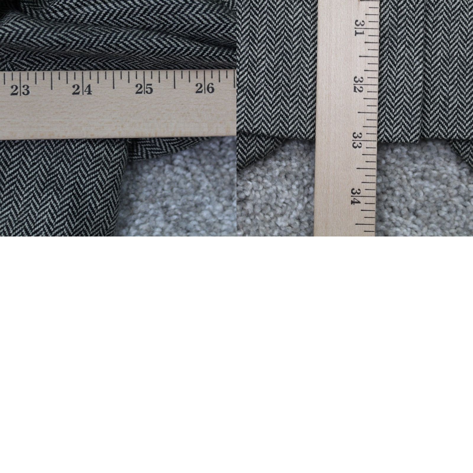 Ralph Lauren LAUREN Ralph Lauren Blazer Mens 46L Gray 2 Button Lambswool Single-Breasted Notch Lapel Wool Blend Jacket Size 46R - 9 Thumbnail