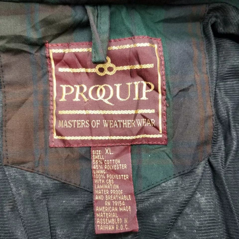 Other ProQuip Golf Jacket Mens XL Green Plaid Pockets Full Zip Size US XL / EU 56 / 4 - 10 Thumbnail
