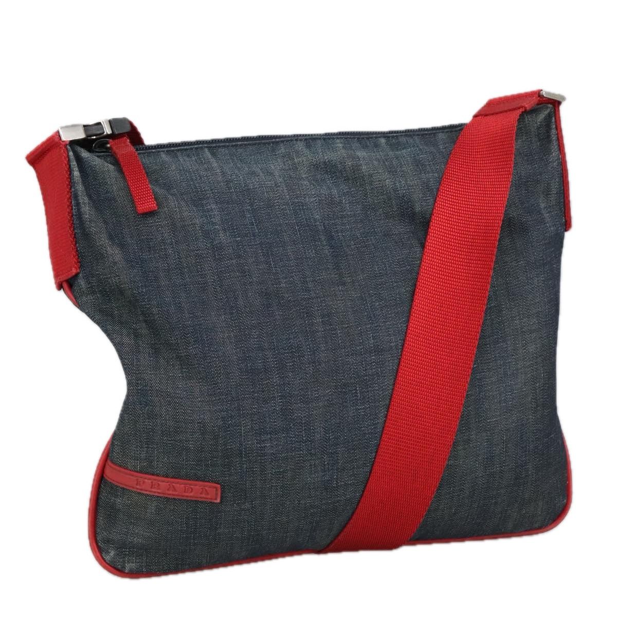 Prada Sports Navy Canvas Shoulder Bag (Pre-Owned) Size ONE SIZE - 1 Thumbnail