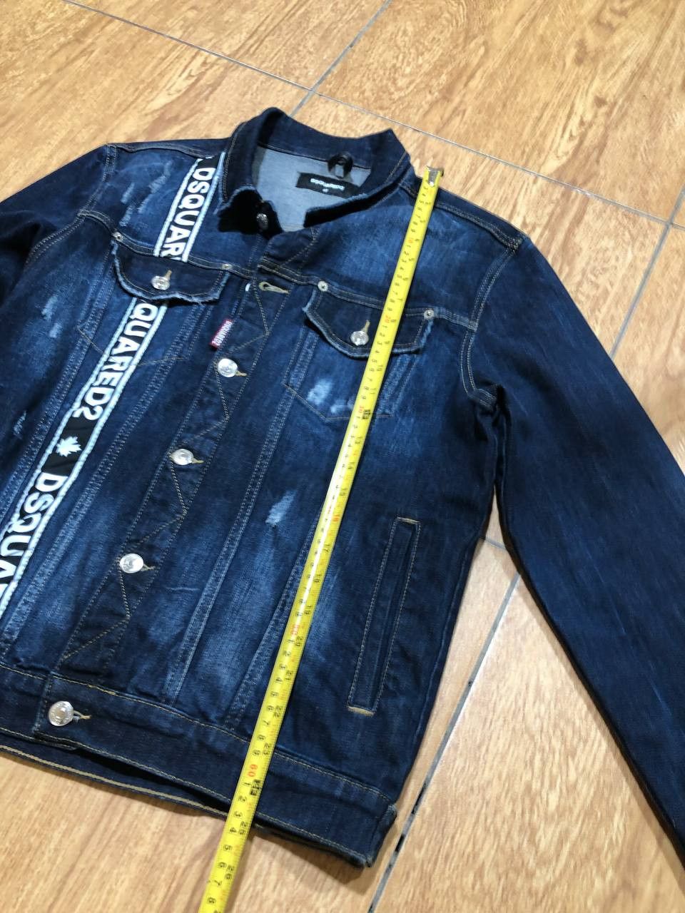 Dsquared2 DSquared2 Logo Denim Men's Jacket Trucker Indigo Blue Size US M / EU 48-50 / 2 - 8 Thumbnail