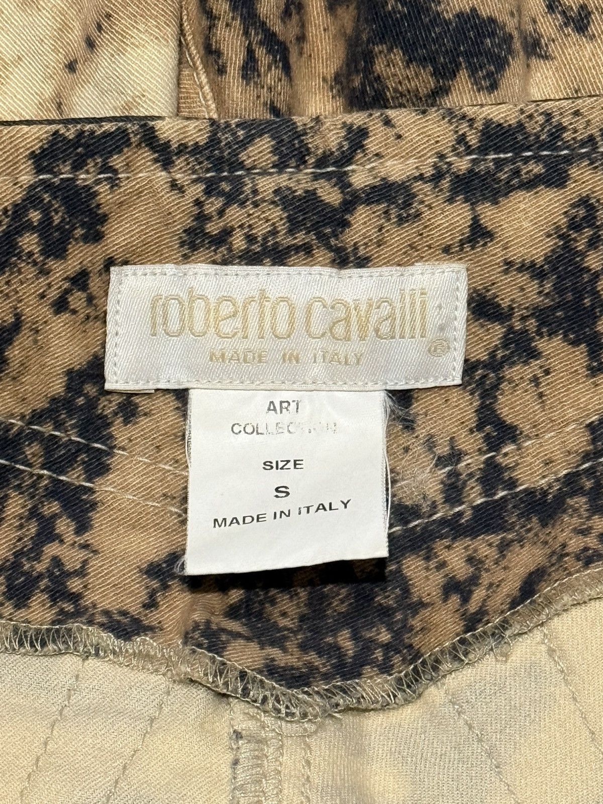 Roberto Cavalli Roberto Cavalli Overprint Flared Pants Size US 29 - 3 Thumbnail