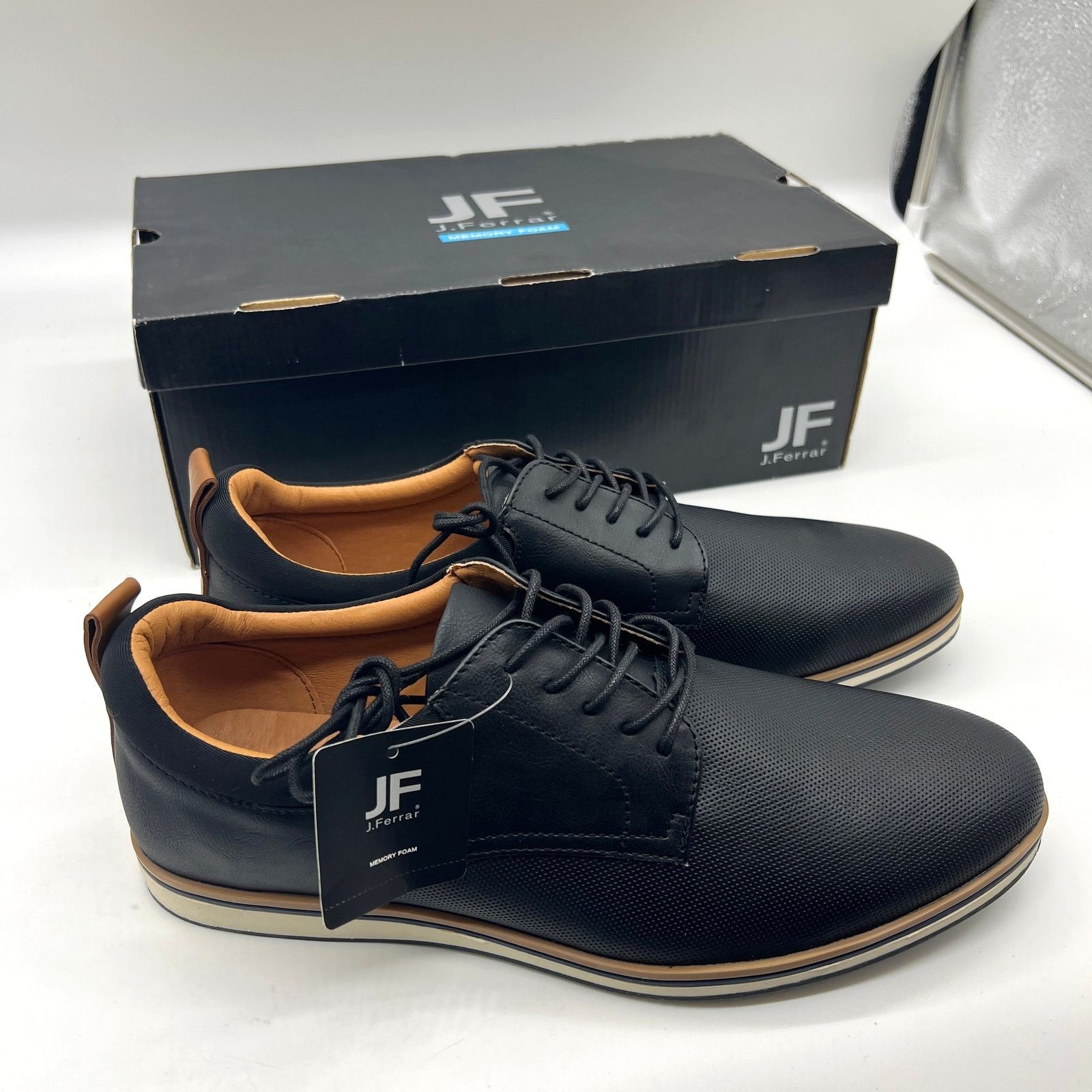 Other J. Ferrar Founder Men's Dress Shoes Oxford Shoes Black Size US 11 / EU 44 - 1 Thumbnail