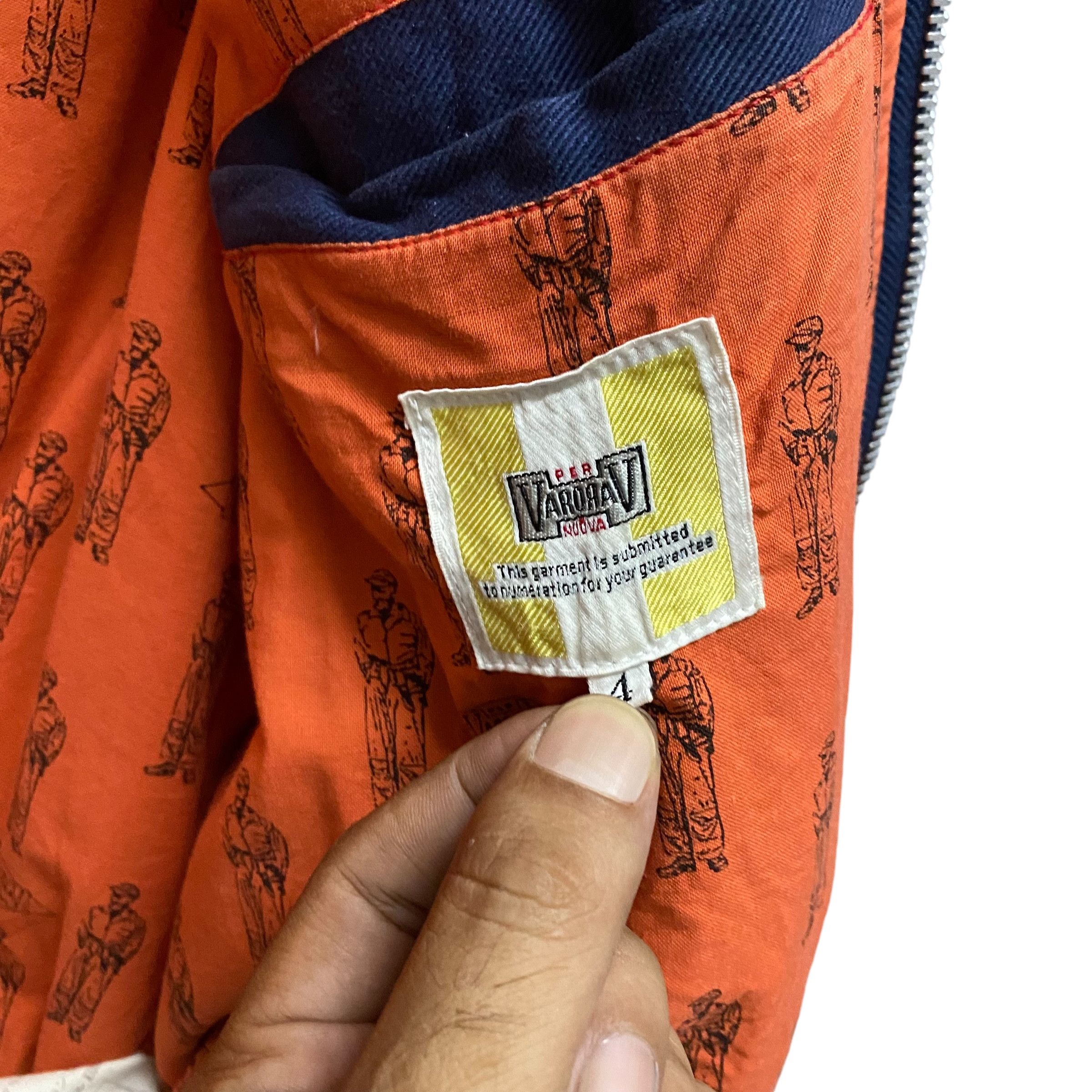 Japanese Brand Vintage Varorav Pernuova Flight Jacket Large Size US L / EU 52-54 / 3 - 11 Thumbnail