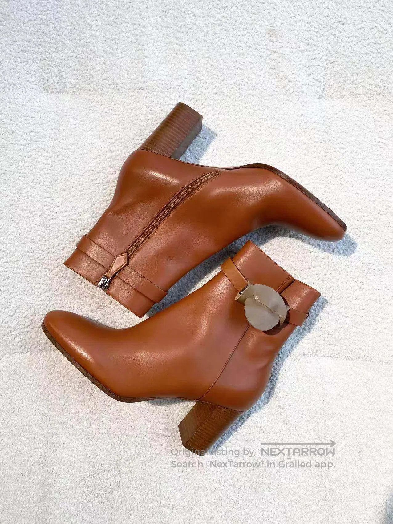 Hermes Hermes Kelly buckle high-heeled ankle boots| Size US 8 / IT 38 - 4 Thumbnail