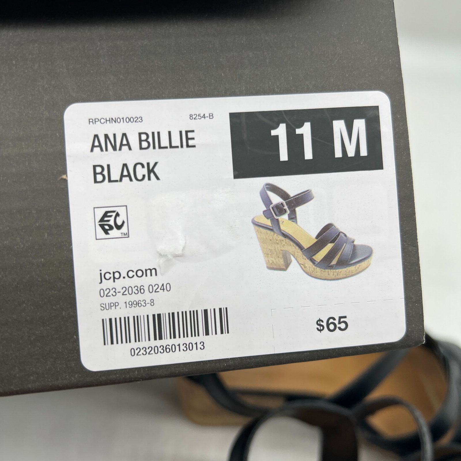 Other a.n.a Womens Billie Heeled Sandals Black Color Size 11M Size US 11 / IT 41 - 12 Thumbnail