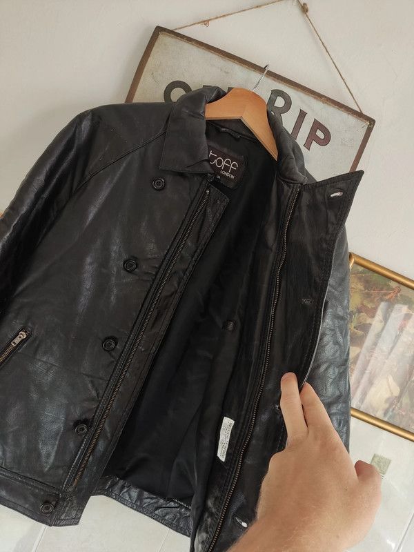 Japanese Brand × Vintage Vintage Leather jacket moto avant garde swag drip y2k 90s Size US S / EU 44-46 / 1 - 8 Thumbnail
