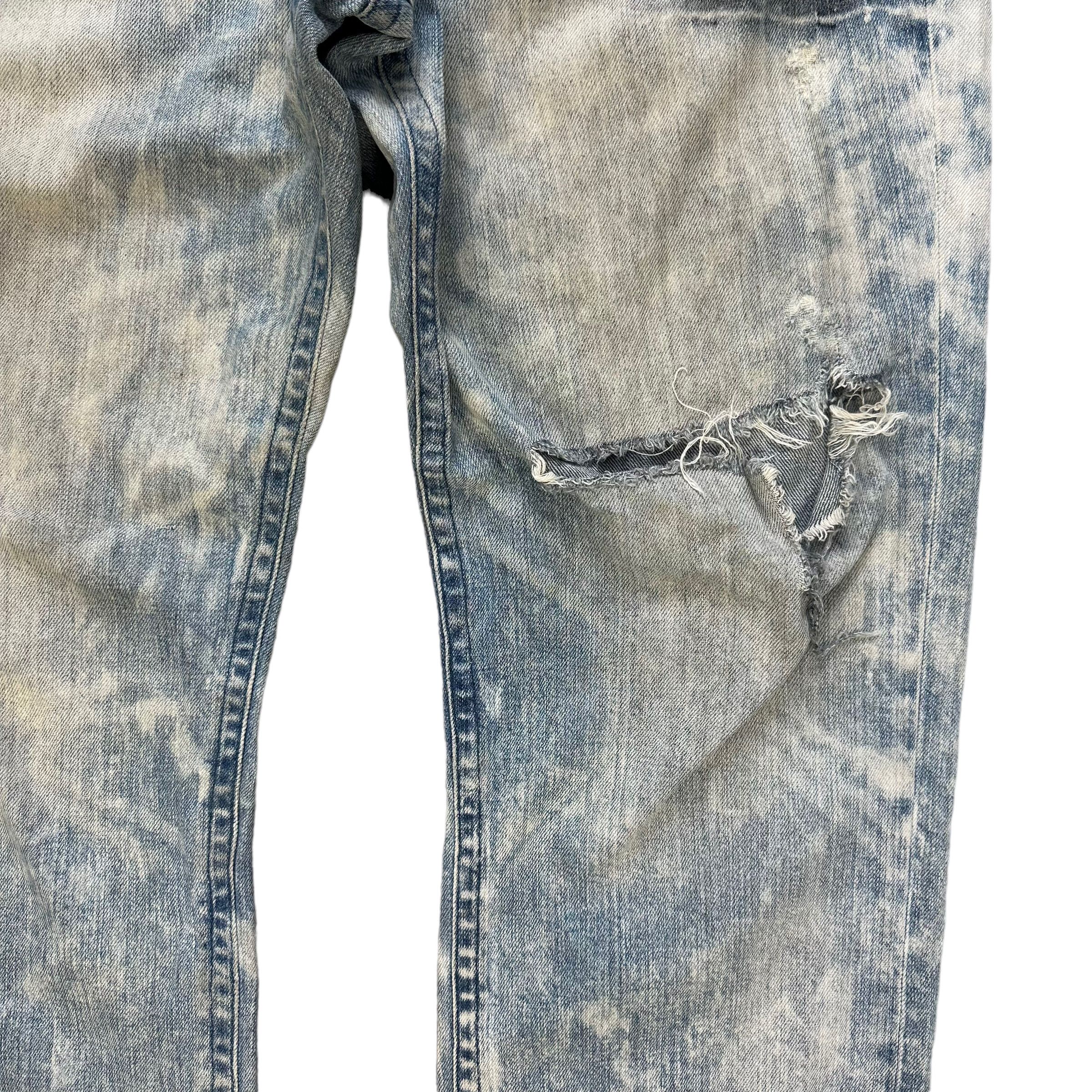Japanese Brand MORE CORE DIVISION M.C.D WASHED DENIM PANTS #8508-012 Size US 37 - 7 Thumbnail