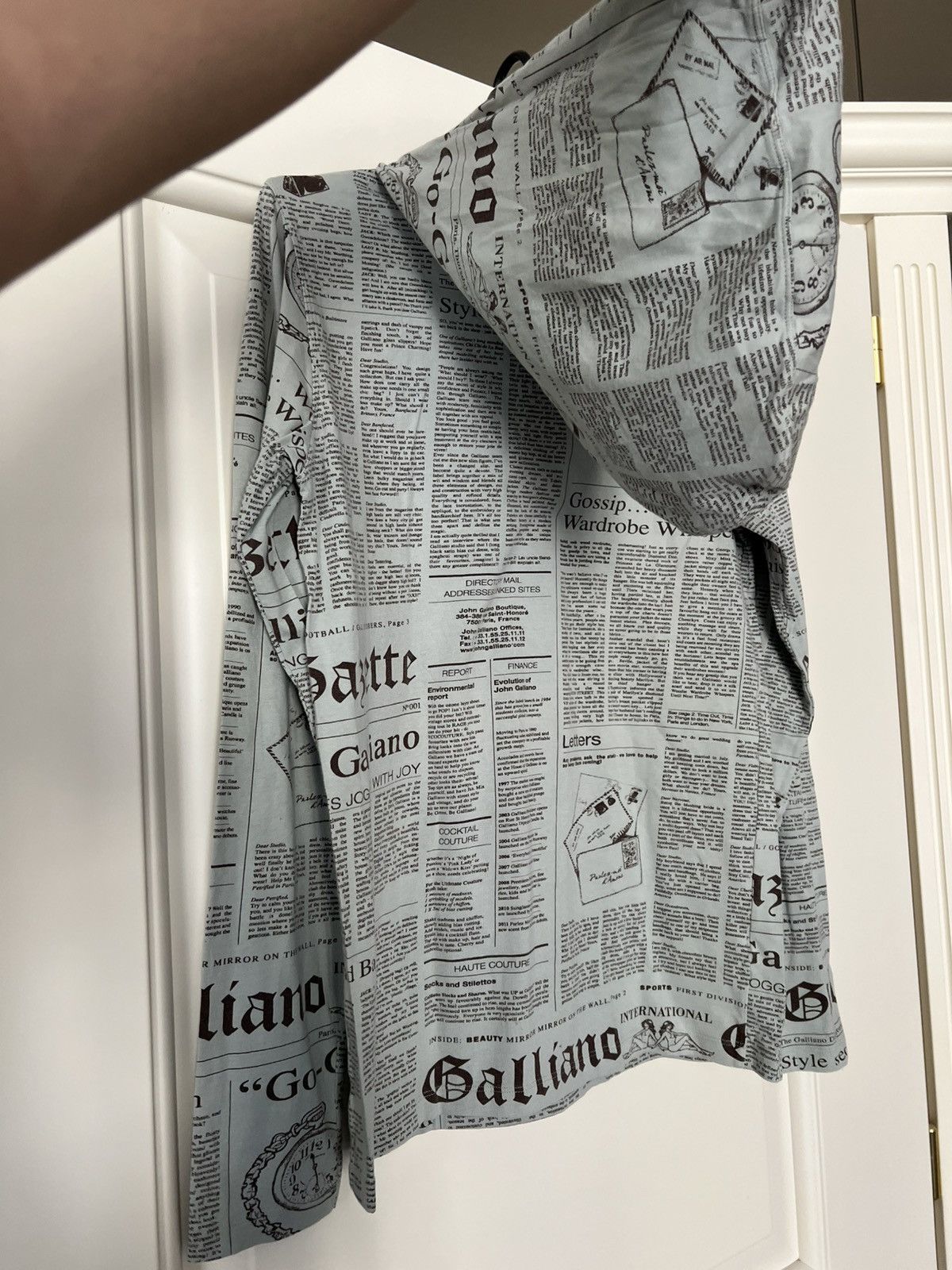 John Galliano John Galliano Gazette Hoodie Size US XS / EU 42 / 0 - 19 Thumbnail
