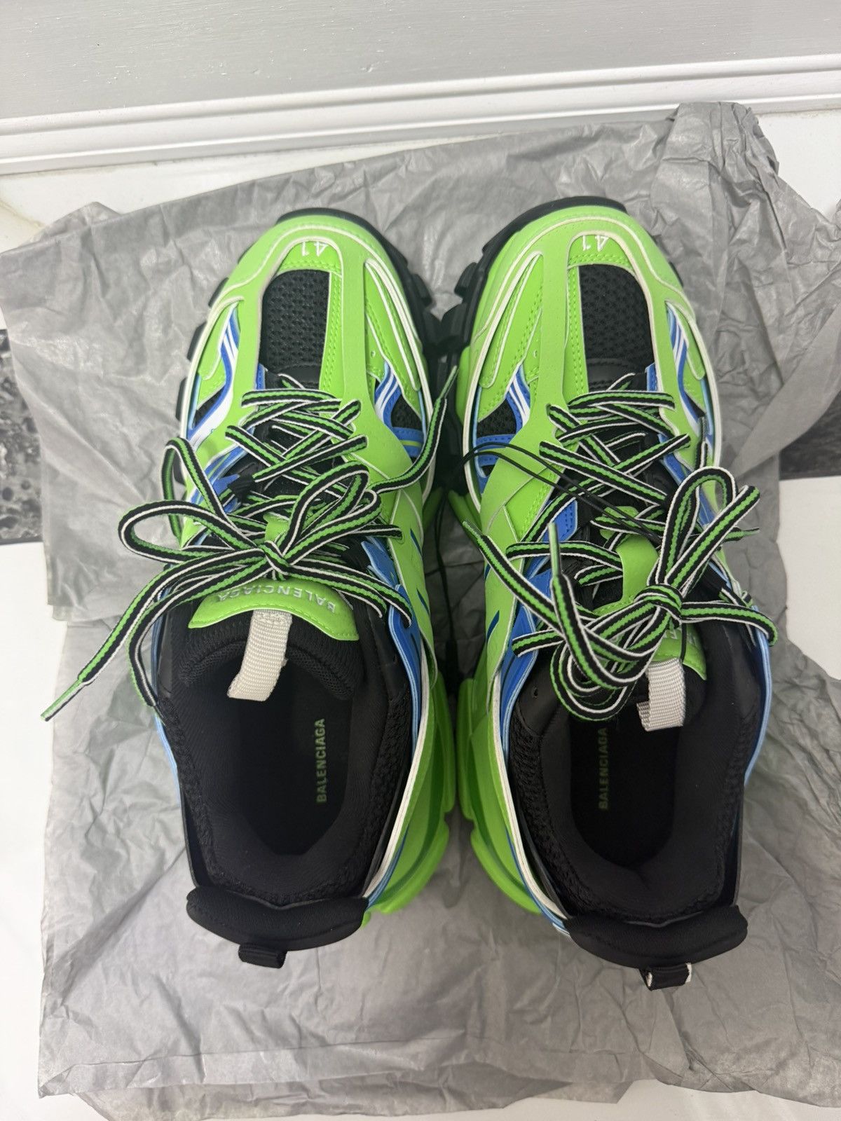 Balenciaga Balenciaga Track Sneaker Green Blue Black Size 41 Brand New Size US 8 / EU 41 - 9 Thumbnail