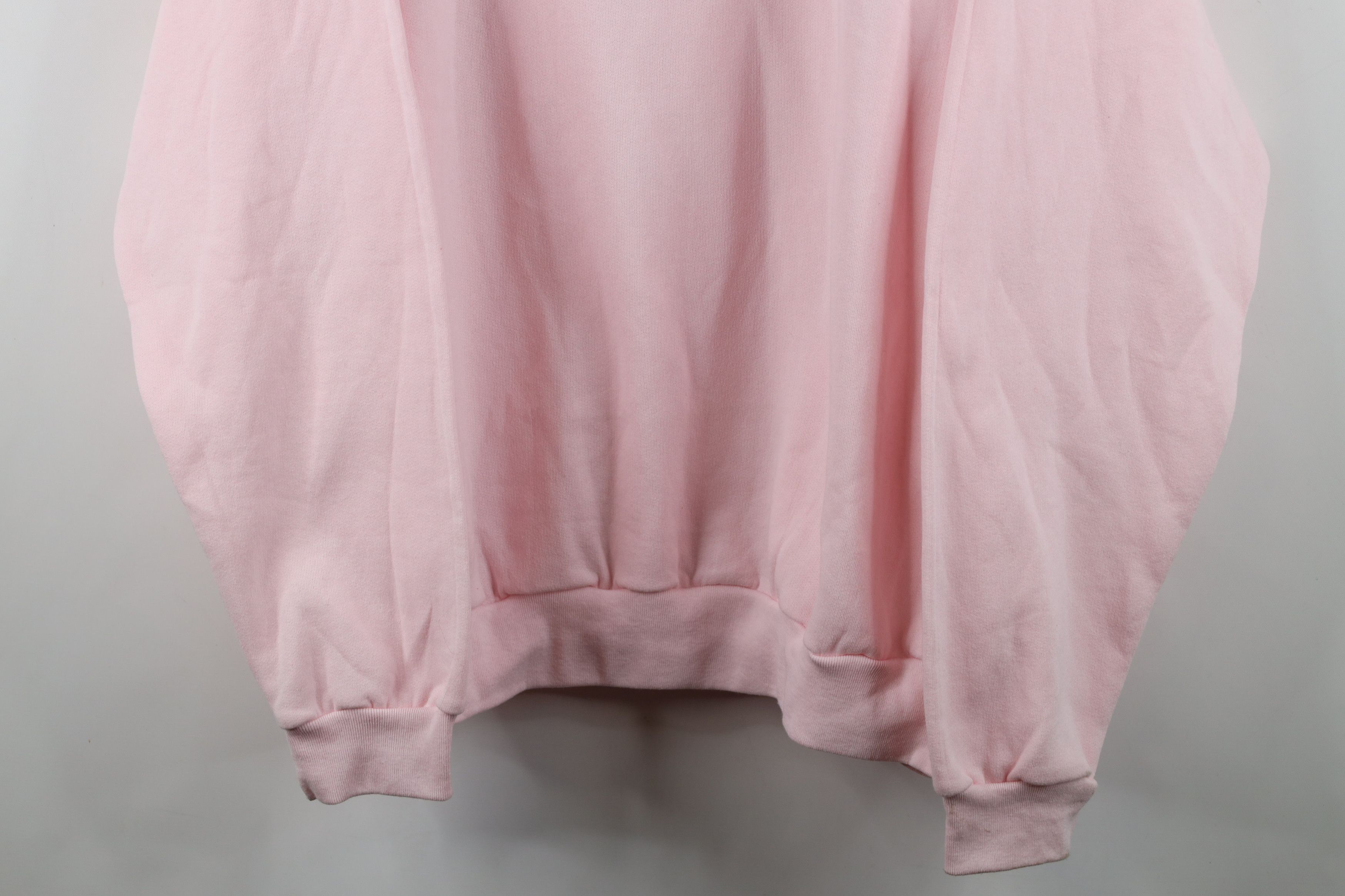Vintage Vintage 90s Streetwear Flower Heart Grandma Sweatshirt Pink Size 3XL / US 20-22 - 3 Thumbnail