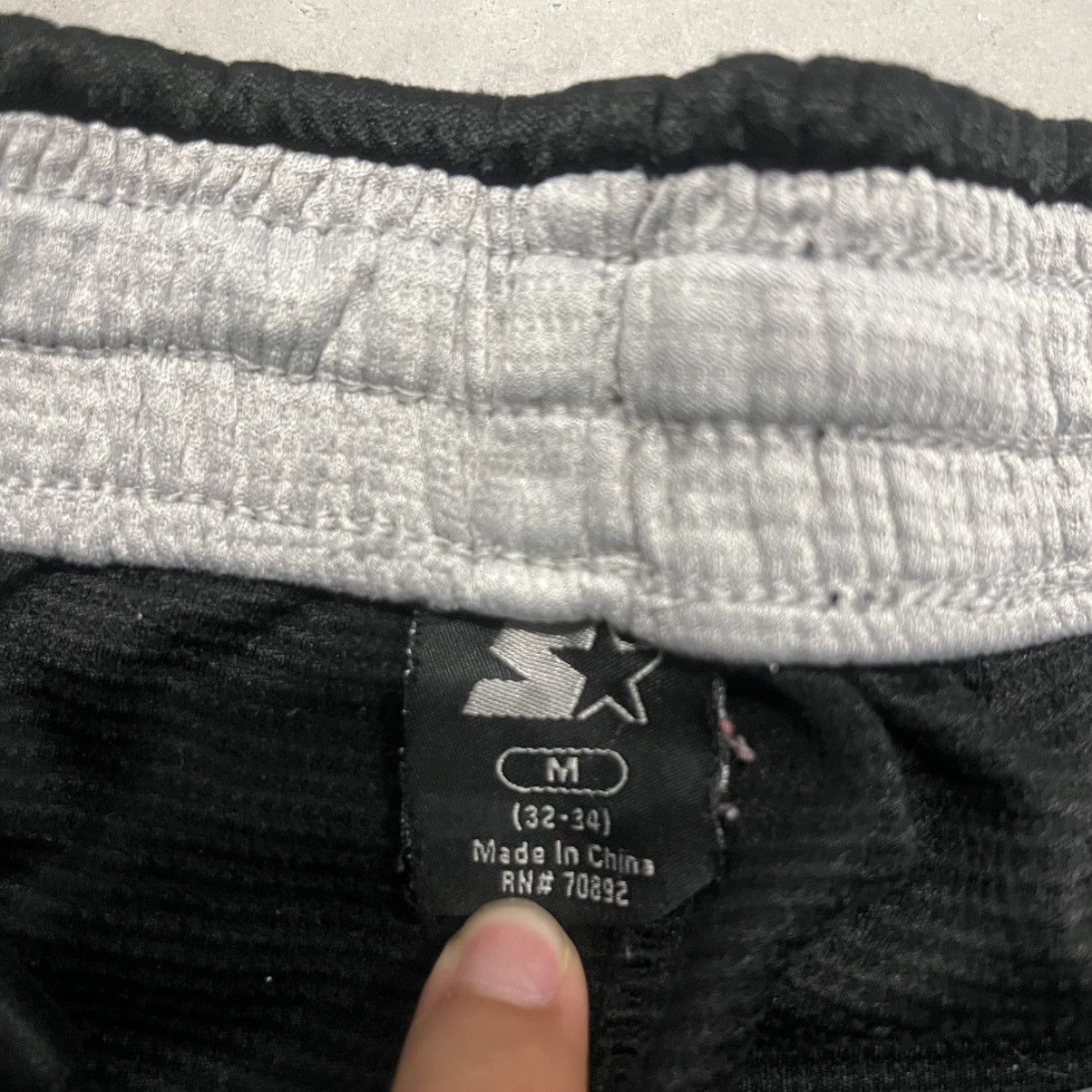 Starter × Vintage Crazy Vintage Y2K Baggy Fit Black Starter Track Sweatpants! Size US 32 / EU 48 - 8 Thumbnail