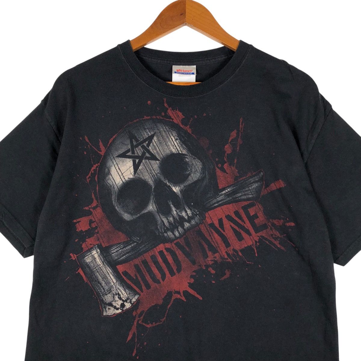 Hanes MUDWAYNE American Heavy Metal Band T-Shirt Size US L / EU 52-54 / 3 - 2 Thumbnail