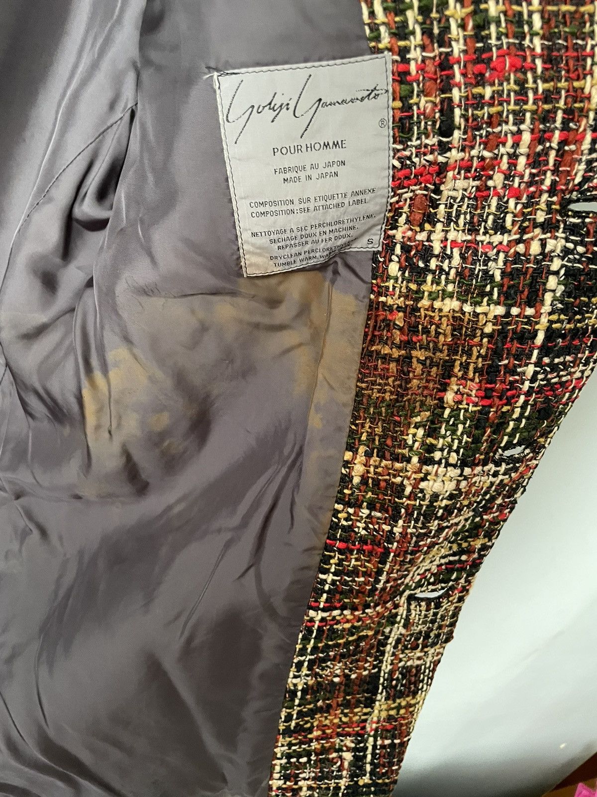 Yohji Yamamoto 80’s Pour Homme Silk-Linen Tweed Sport Coat Size US S / EU 44-46 / 1 - 10 Thumbnail