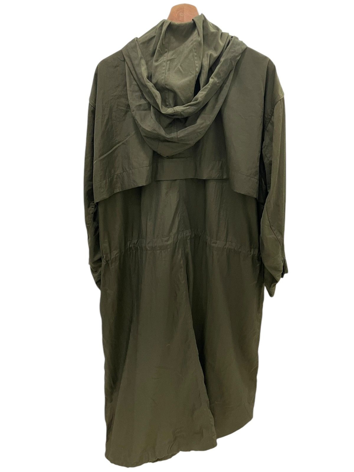 Designer × Issey Miyake Rare Army Green Plantation Issey Miyake Long Light Coat Size US M / EU 48-50 / 2 - 2 Thumbnail