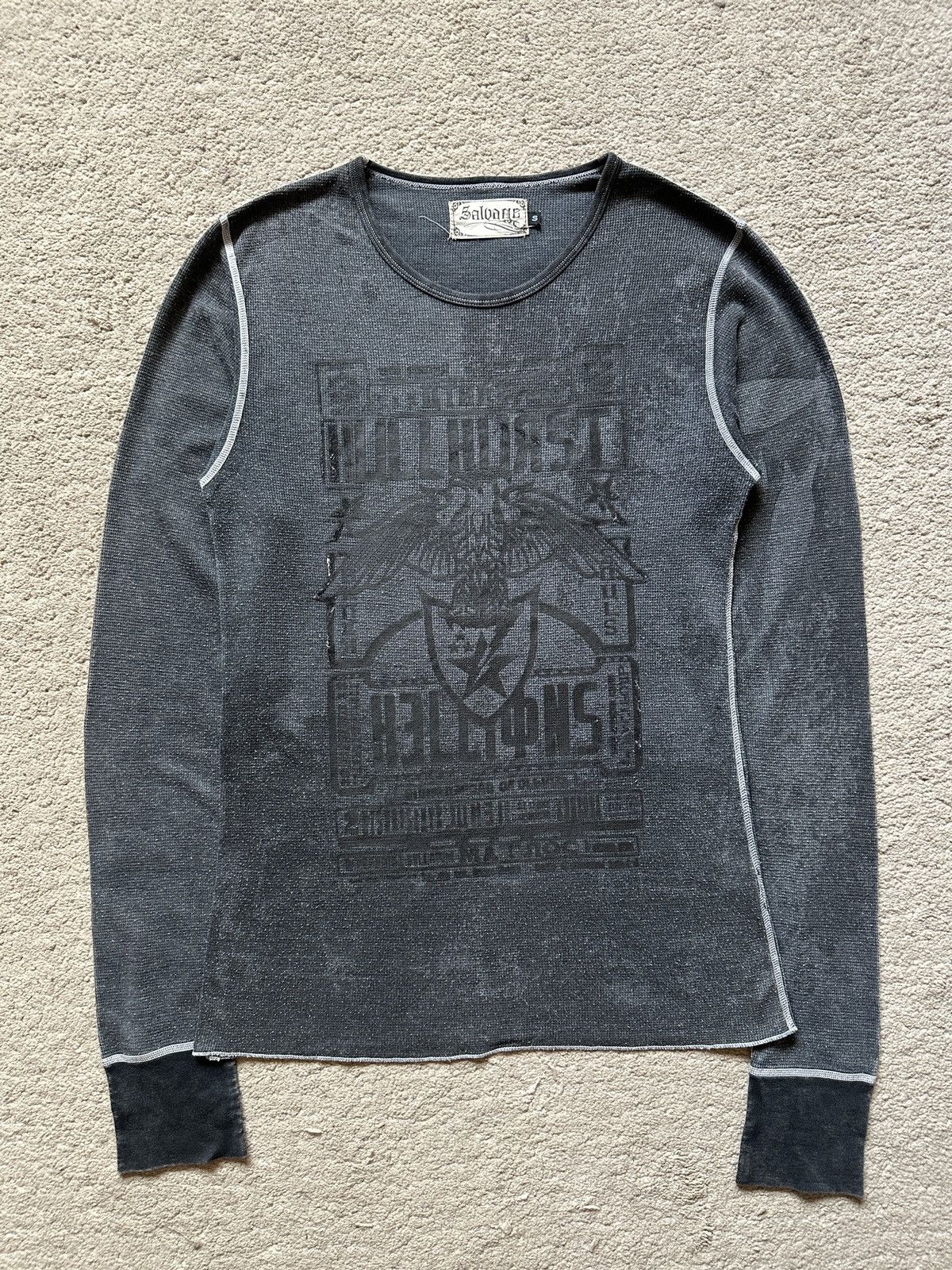 Japanese Brand 2000s Vintage Salvage Knitted Tshirt Size US S / EU 44-46 / 1 - 1 Thumbnail