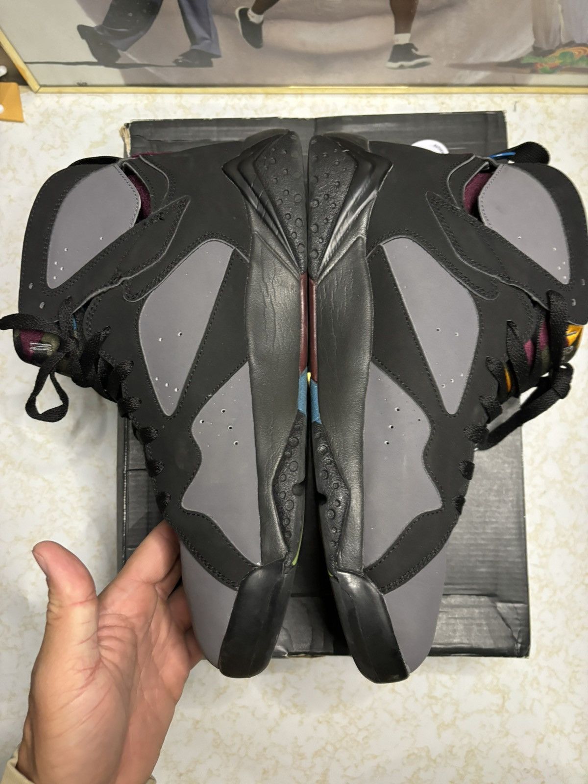 Jordan Brand Air Jordan 7 Retro 2015 Bordeaux 2015 Size US 10.5 / EU 43-44 - 3 Thumbnail