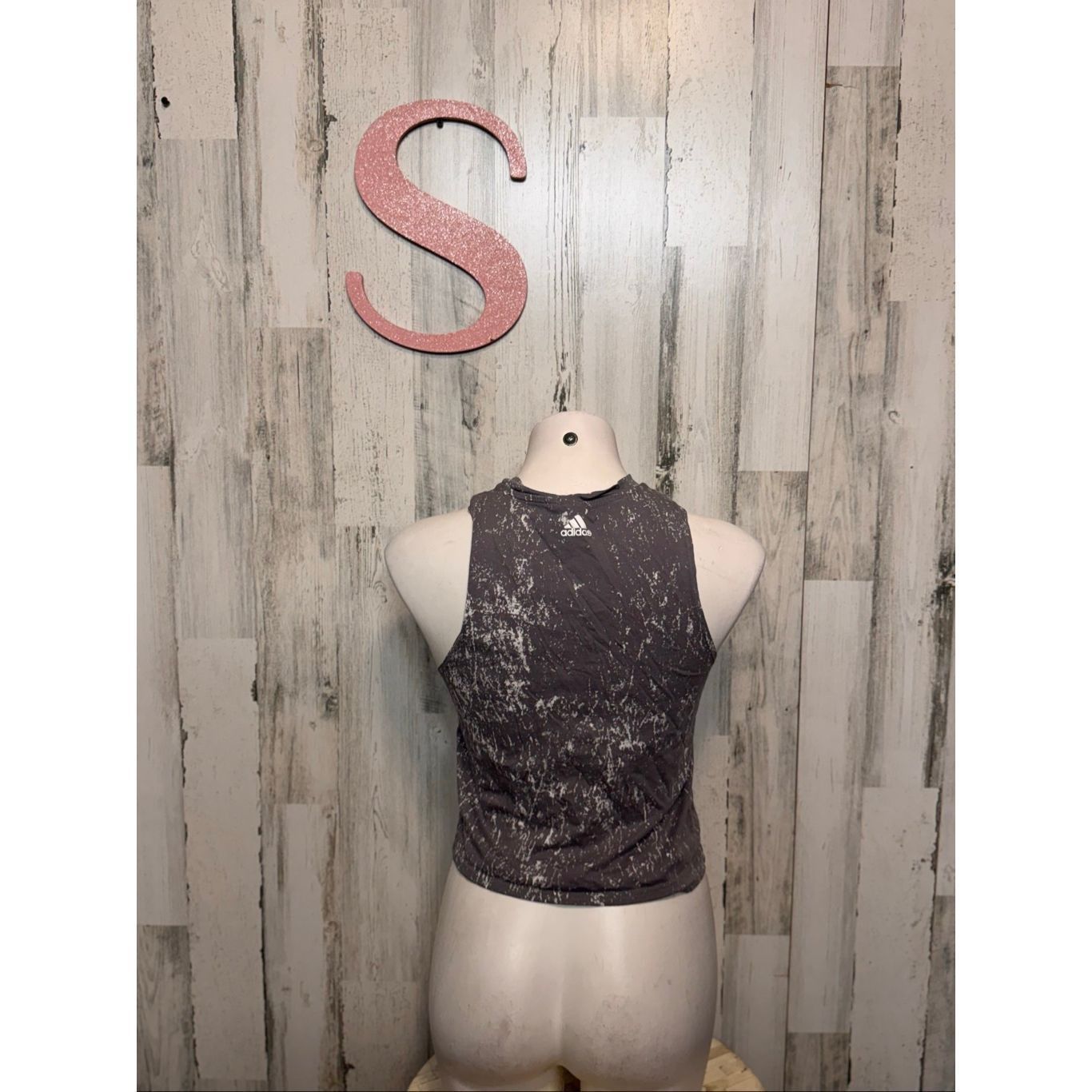 Adidas Adidas Gray Sleeveless Logo Tank | Distressed Workout Crop T Size S / US 4 / IT 40 - 3 Thumbnail