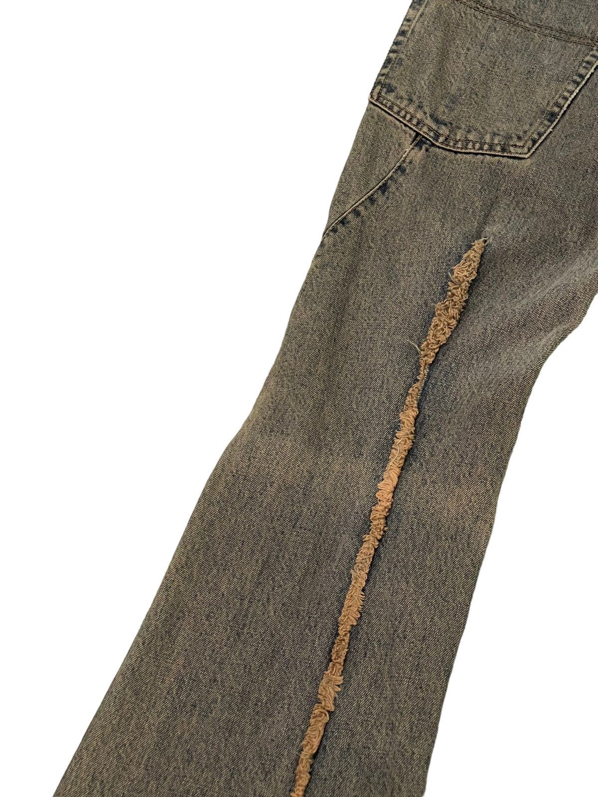 Andrew Mackenzie Flare Jeans Andrew Mckenzie Faded Distress Mud Wash 8🟦2 Size US 30 / EU 46 - 6 Thumbnail