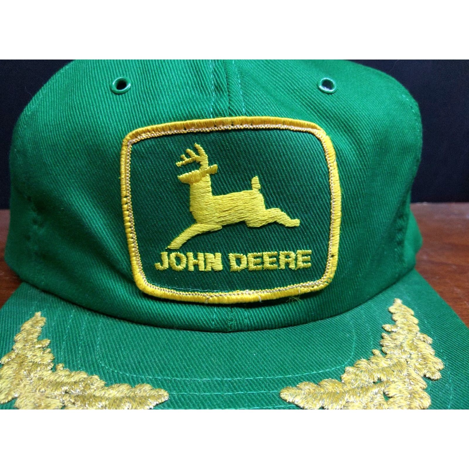 John Deere VINTAGE Swingster John Deere Green Hat Cap Big Patch Trucker Snapback USA Farm 70s 80s Unisex Adults Hat Size ONE SIZE - 3 Thumbnail