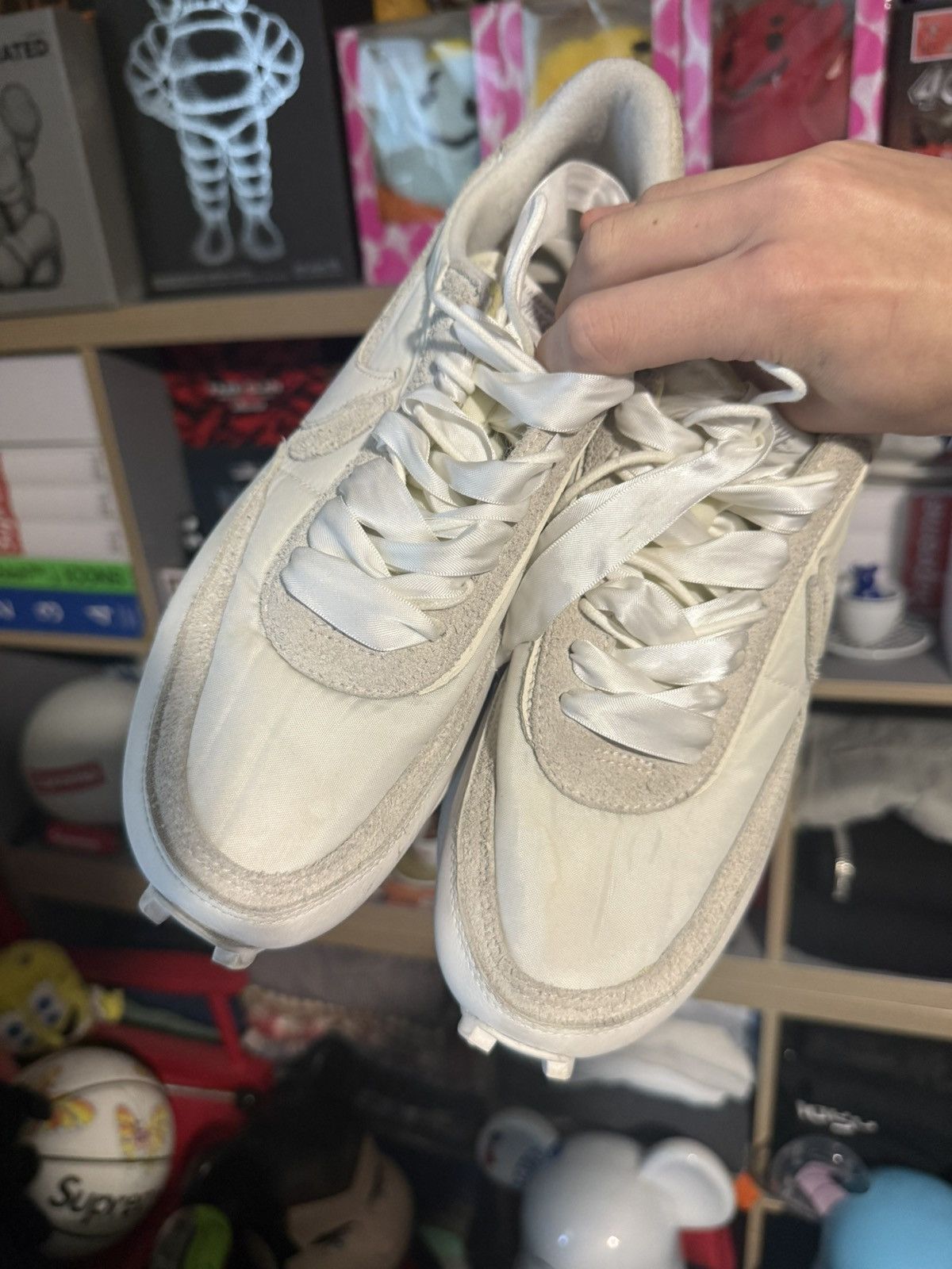 Nike × Sacai Nike Sacai Waffle White Nylon Sneaker Size US 9 / EU 42 - 2 Thumbnail