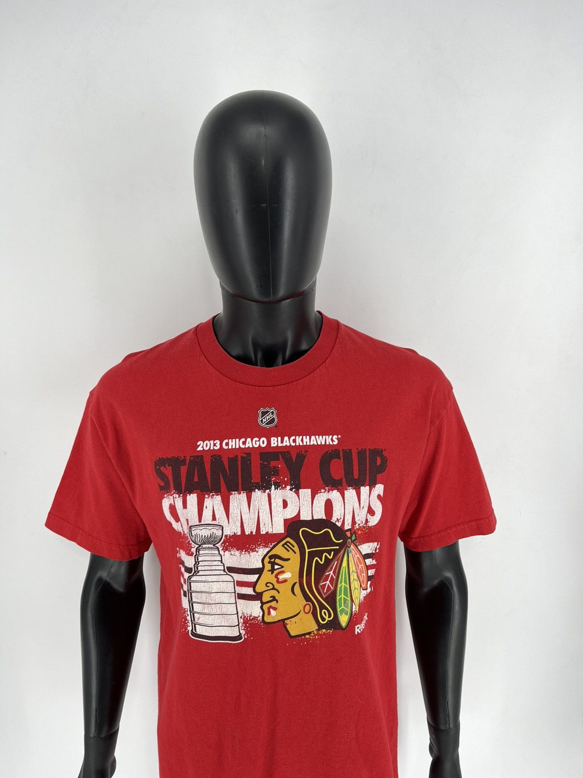 NHL × Reebok × Vintage Reebok Chicago Blackhawks Hockey 2013 Stanley Cup Champions Size US L / EU 52-54 / 3 - 5 Thumbnail