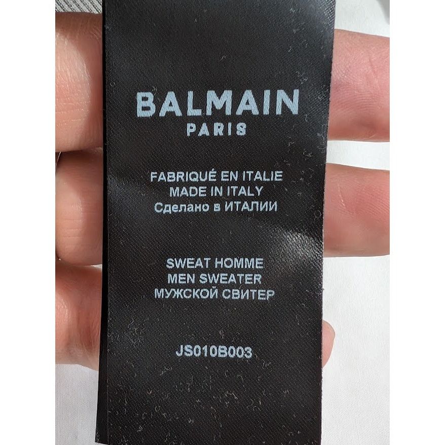 Balmain o1rshd1 Q:2 / Washed Sweatshirt in Grey Size US S / EU 44-46 / 1 - 18 Thumbnail