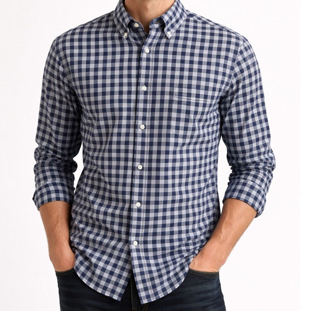 J.Crew J. Crew Shirt Classic Fit XL Gingham Check Button down L/S Size US XL / EU 56 / 4 - 1 Thumbnail
