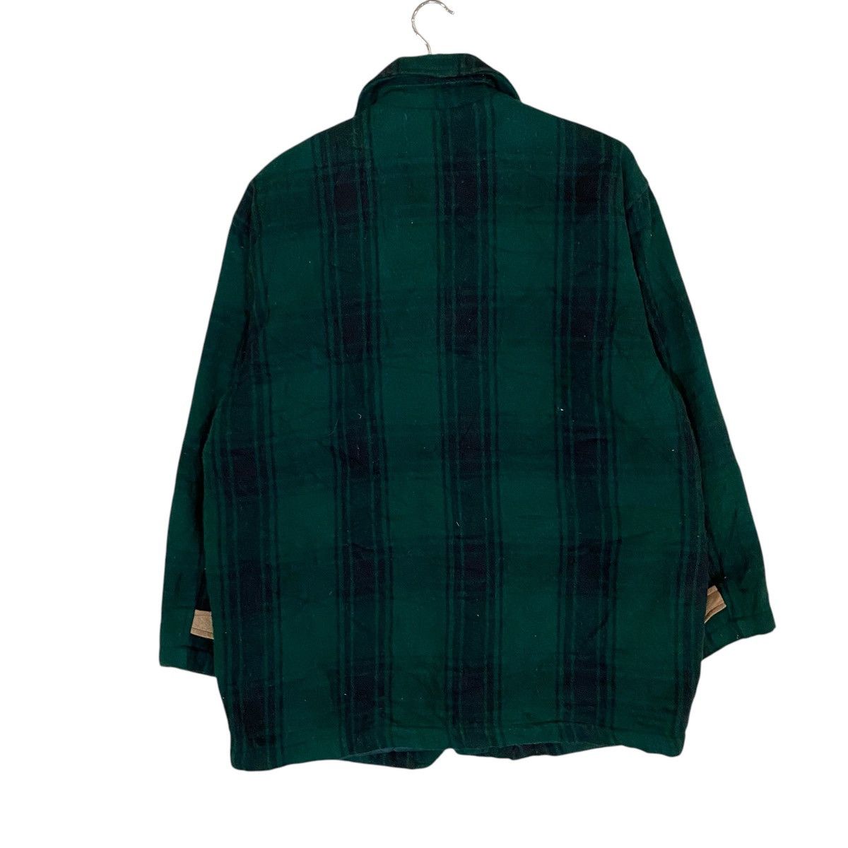 Vintage VINTAGE MACHOPE WOOL TARTAN LEATHER PART JACKET Size US M / EU 48-50 / 2 - 7 Thumbnail