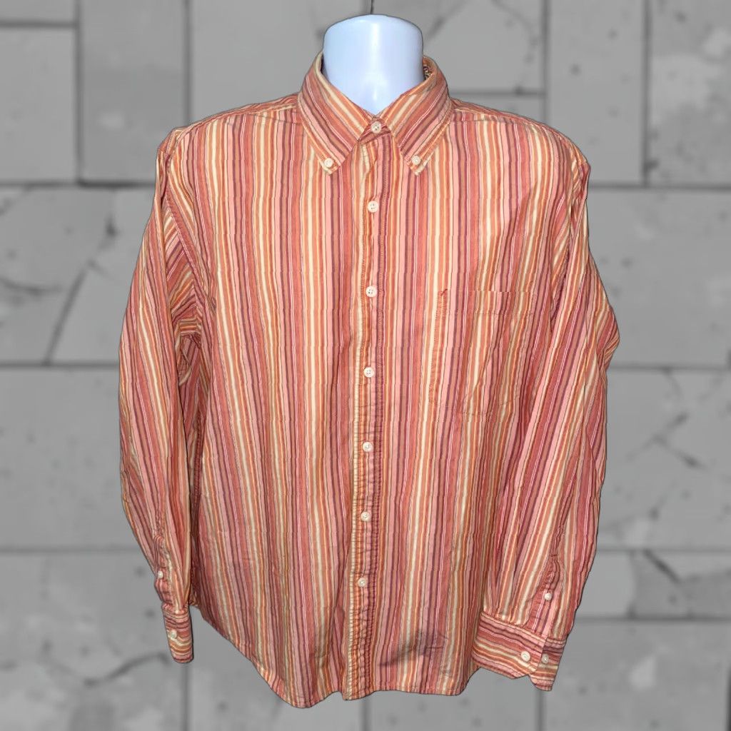 Robert Graham Robert Graham Striped Button-Up Shirt XL Long Sleeve Casual Multicolor Mens Size US XL / EU 56 / 4 - 1 Thumbnail