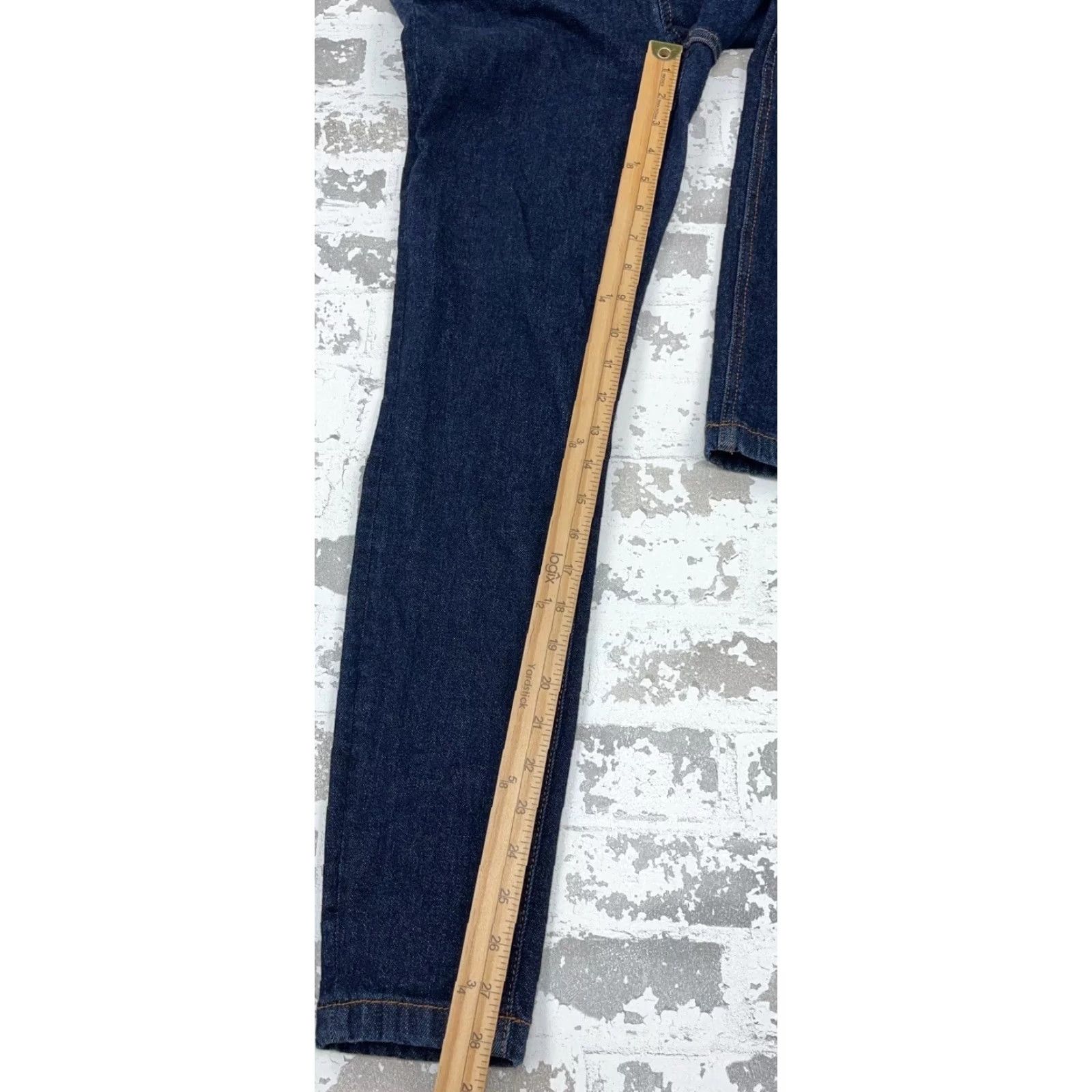Vintage Judy Blue Jeans Women 29 Skinny Fit High Rise Dark Wash Stretch Denim Pants Size 29" - 6 Thumbnail