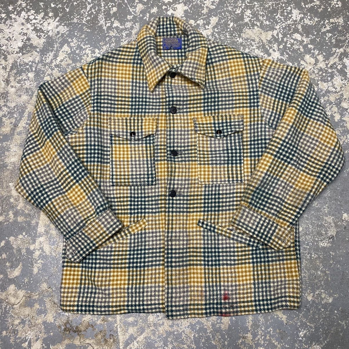 Pendleton Vintage Pendleton Wool Plaid Outdoor 4 Pocket Wool Jacket Size US L / EU 52-54 / 3 - 1 Thumbnail