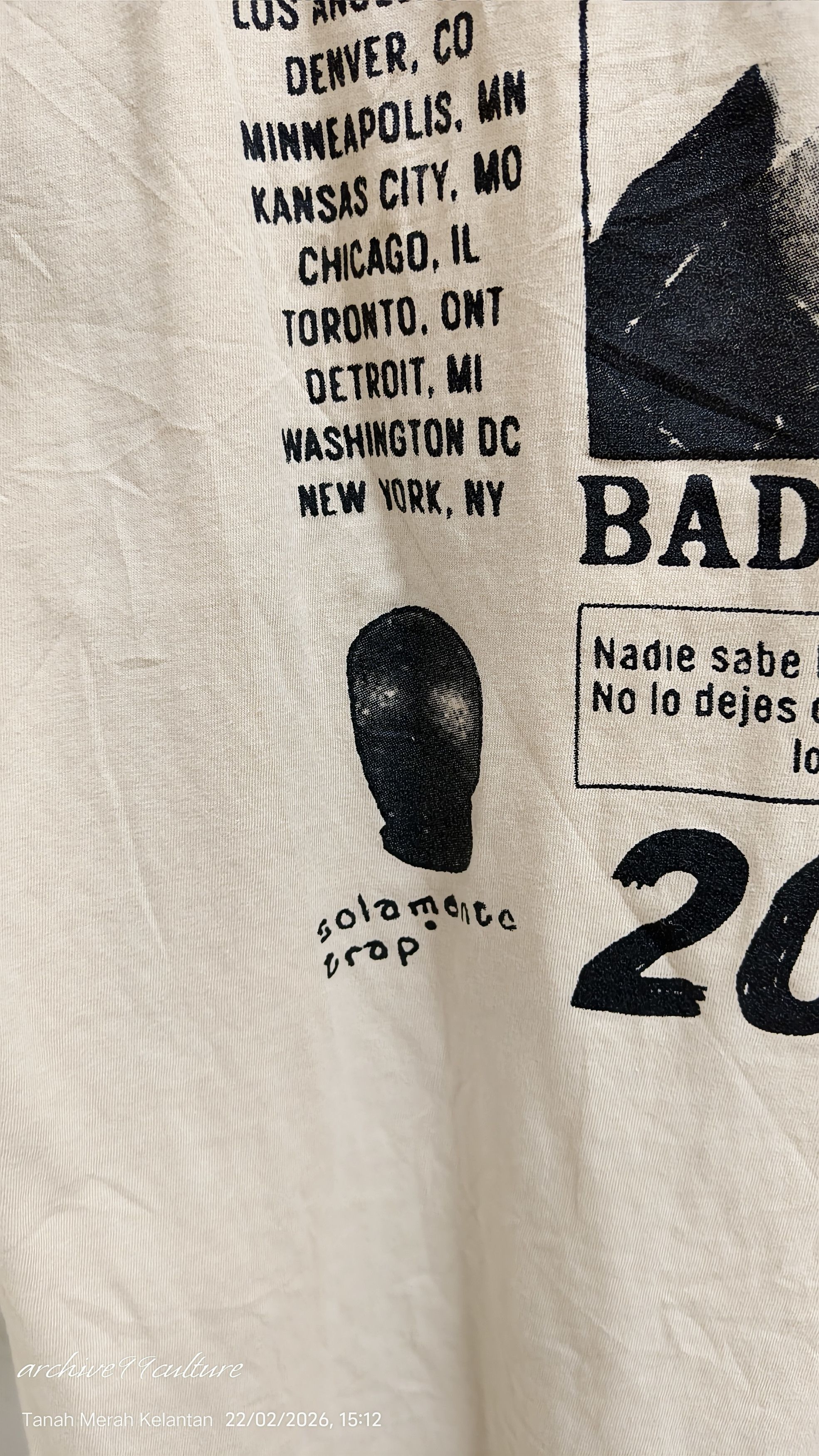 Other Bad Bunny "Most Wanted Tour" 2024 LS Official Merch Size US L / EU 52-54 / 3 - 9 Thumbnail