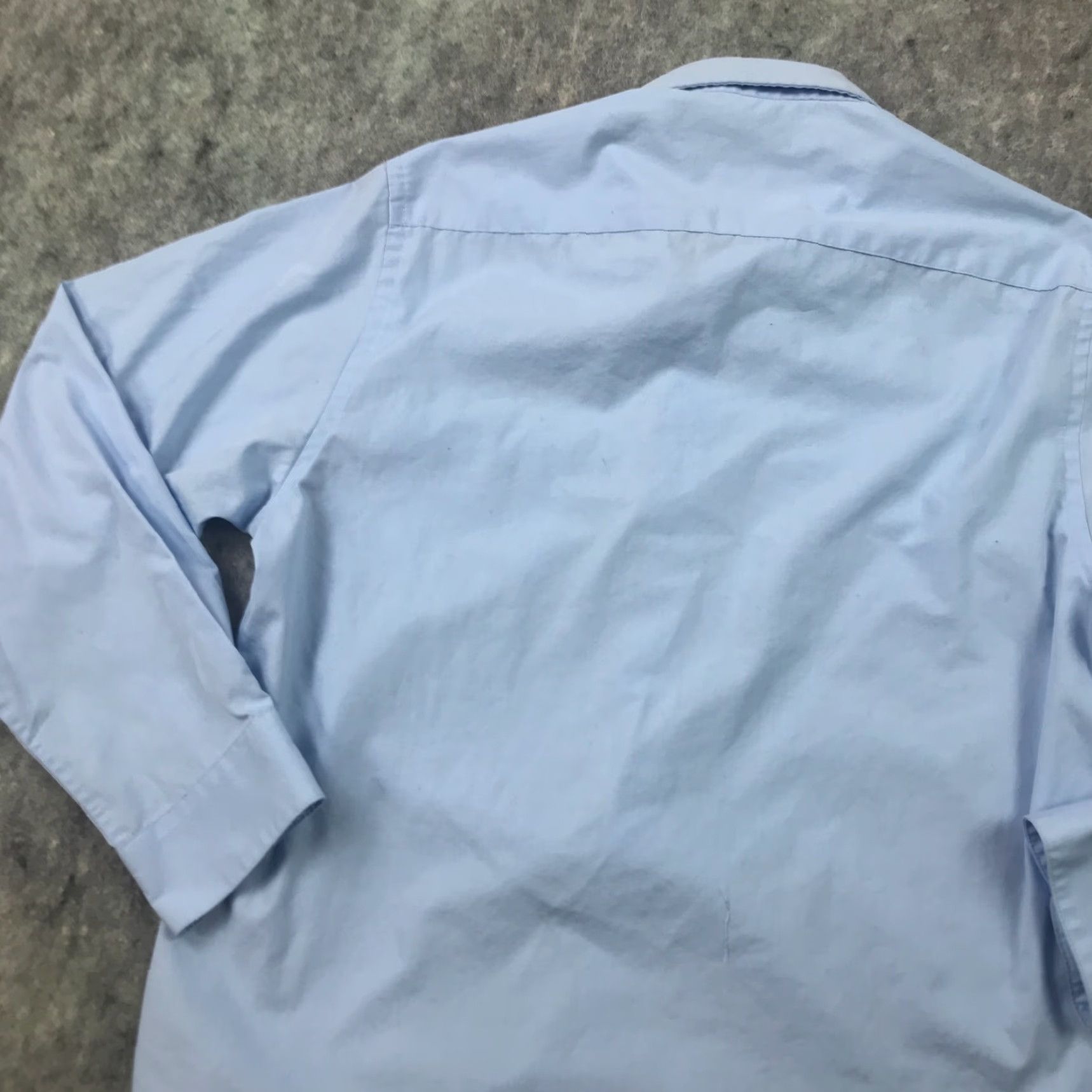 Joseph Joseph & Feiss Shirt Mens Size 18 Blue Button-Up Long Sleeve Cotton Blend Size US XXL / EU 58 / 5 - 6 Thumbnail