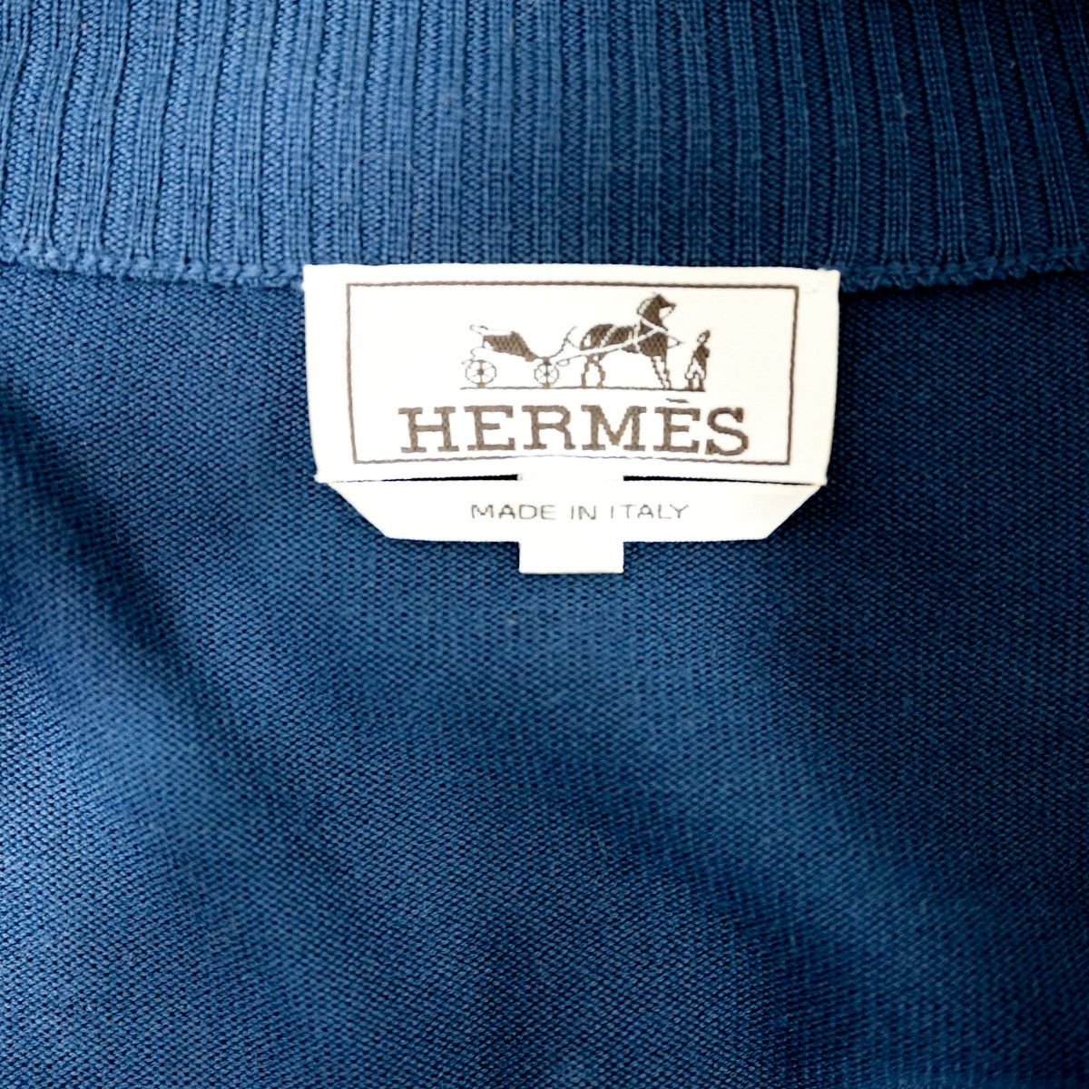 Hermes HERMÈS Suede × Wool Ribbed Knit Sweater Jacket Size US M / EU 48-50 / 2 - 6 Thumbnail