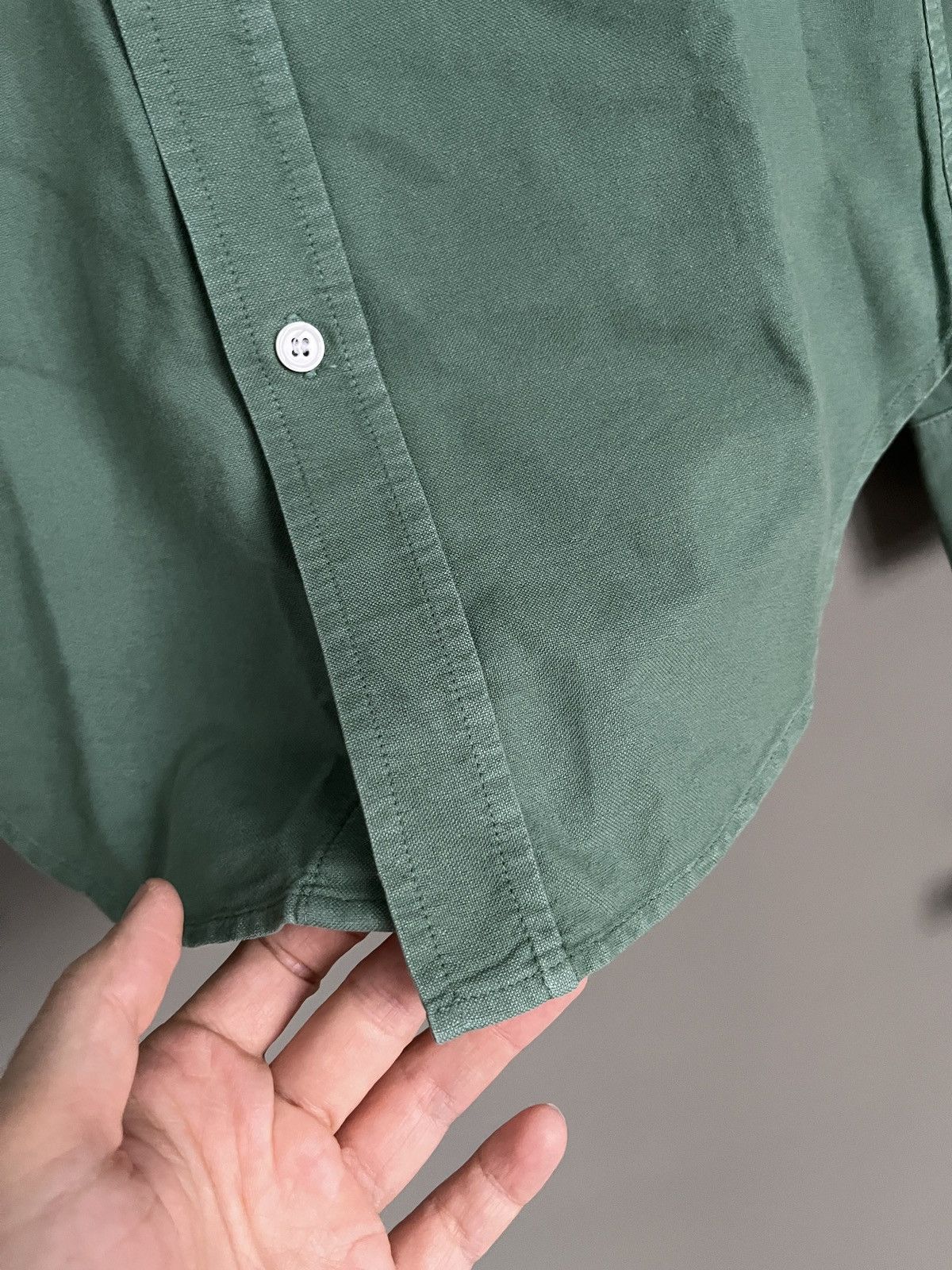Band Of Outsiders Band of Outsiders Green Shirt Made in USA Size US S / EU 44-46 / 1 - 6 Thumbnail