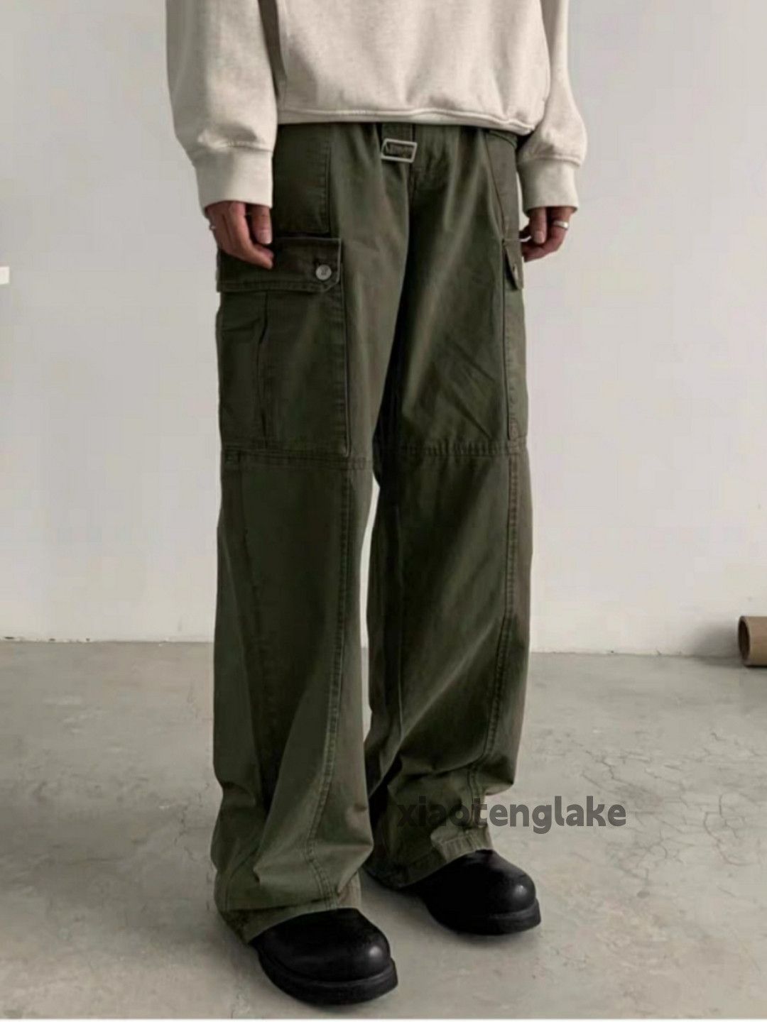 Designer × Japanese Brand × Vintage utility military loose baggy skate outdoor cargo pants Size US 32 / EU 48 - 6 Thumbnail
