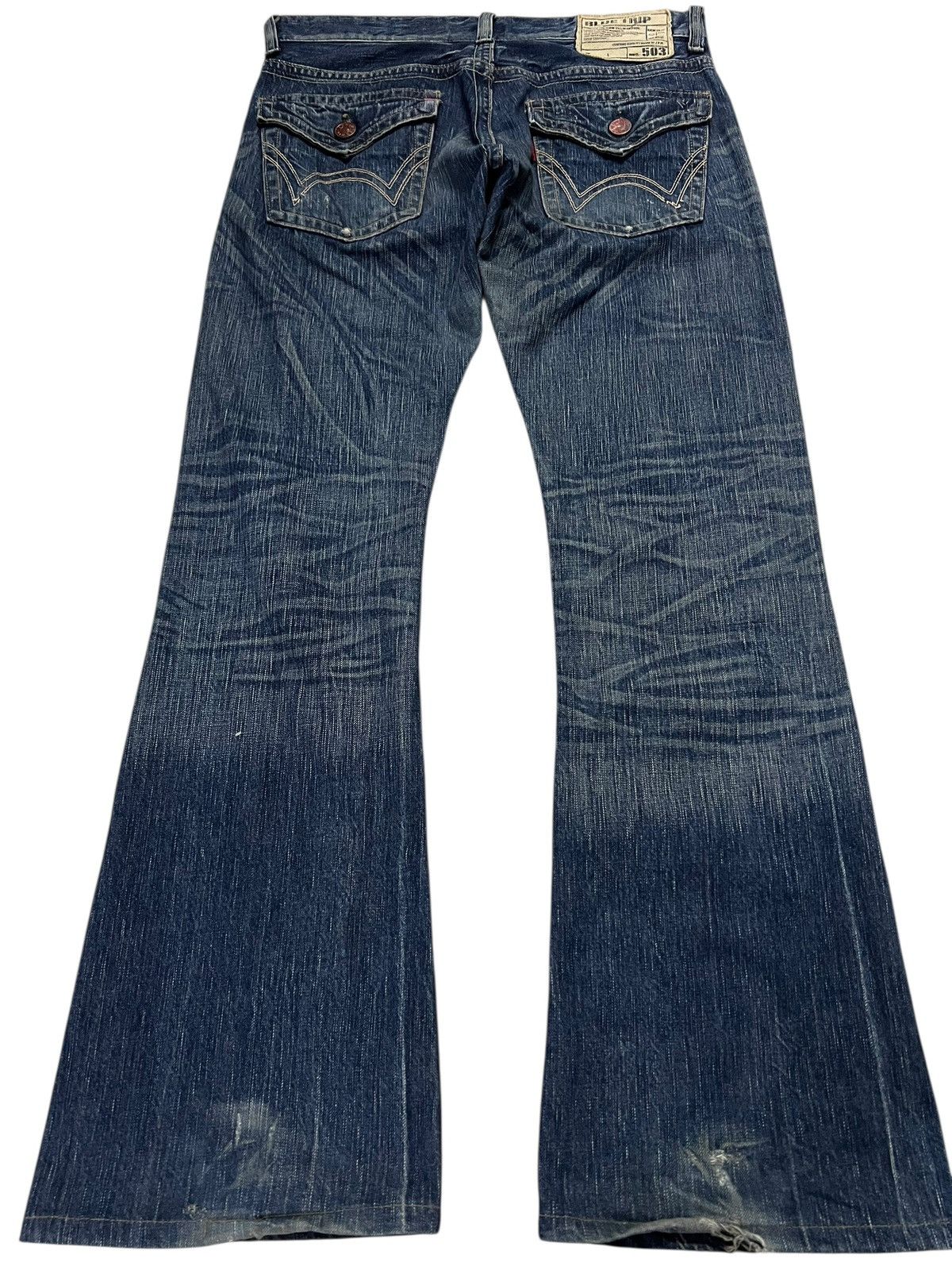 Kapital EDWIN 503 BLUE TRIP MUD WASH BOOTCUT JEANS Size US 32 / EU 48 - 2 Thumbnail