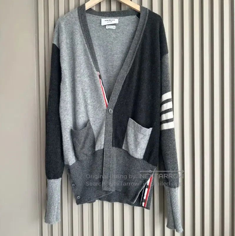 Thom Browne Gray Cashmere Women's Cardigan .