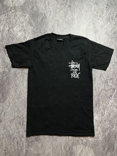 Stussy STUSSY SKULL LOGO PIG DYED TEE BLACK MEDIUM Grailed