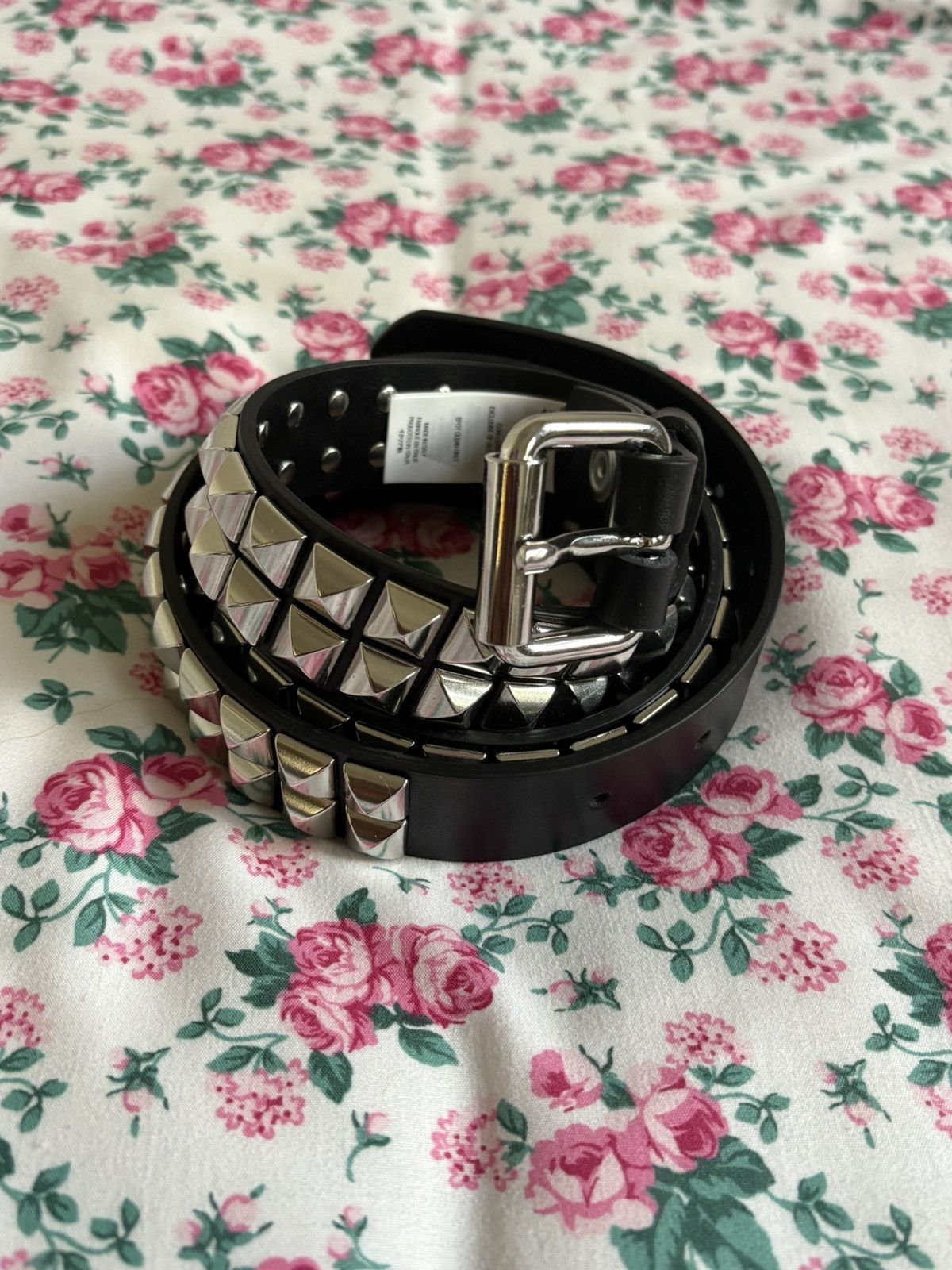 Supreme Supreme Repeat Leather Belt (FW25) white Floral size XL