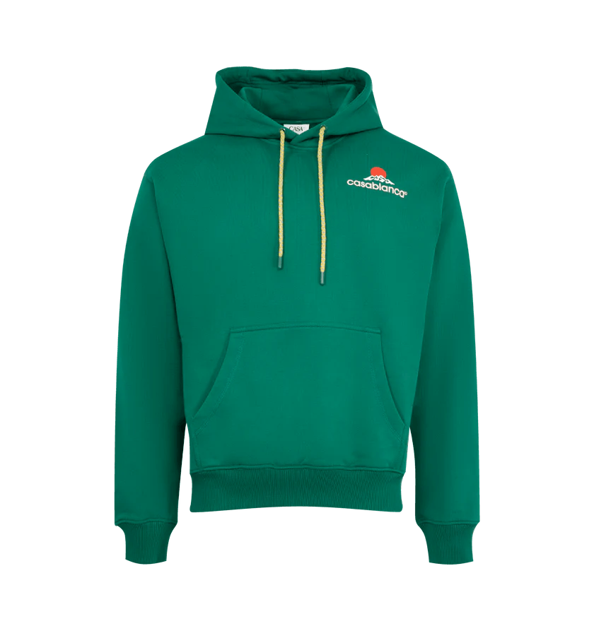 Casablanca o1h1sh11225 Montagne Printed Hoodie in Green Size US XXL / EU 58 / 5 - 1 Thumbnail